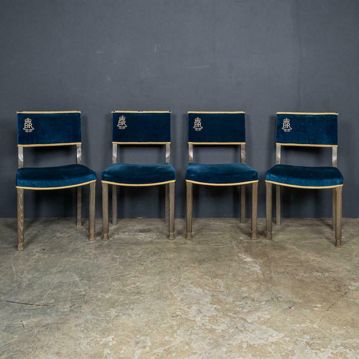 Set Of Four Silver Jubilee Commemorative Chairs By Hands Of Wycombe C.1977 photo furniture