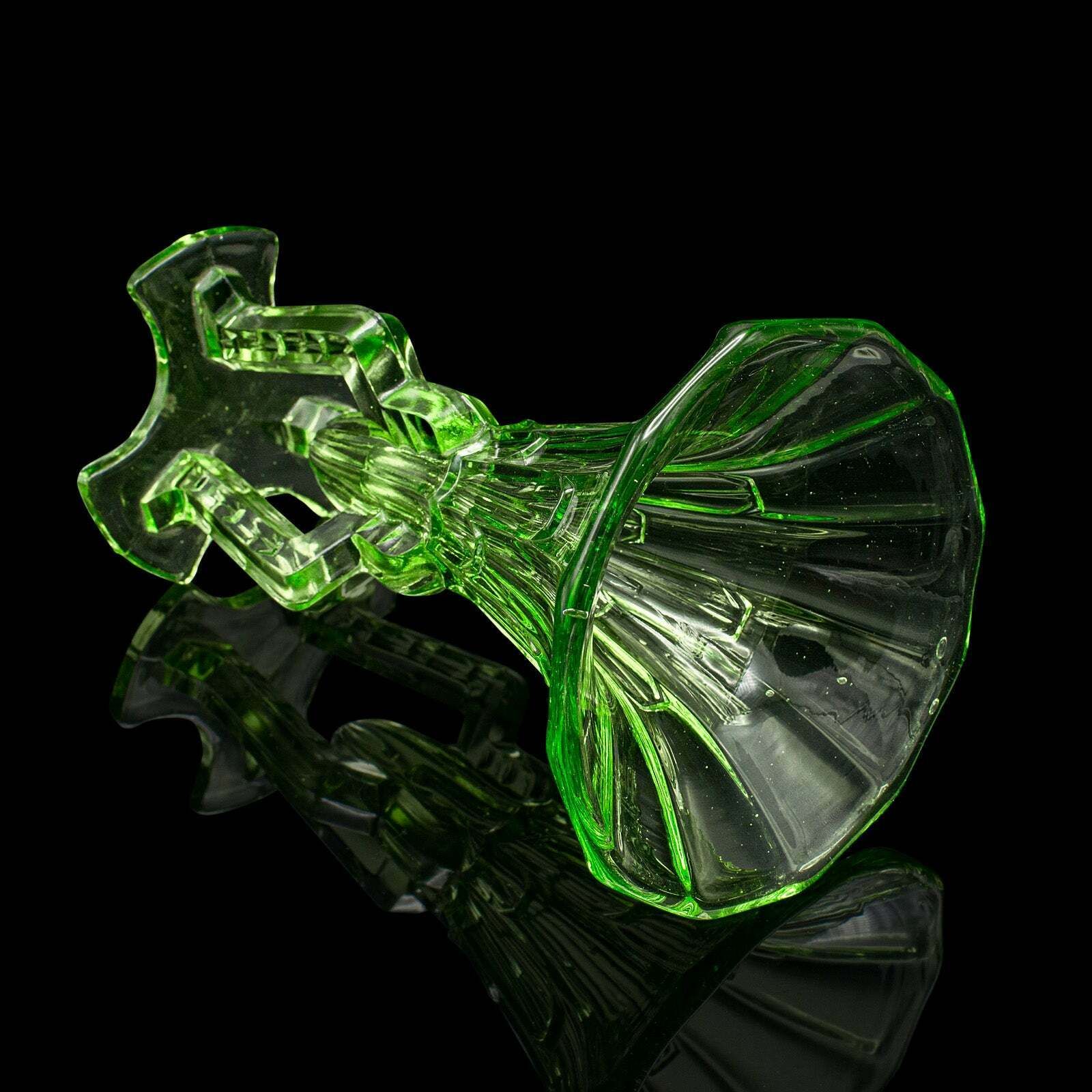 Small Vintage Rocket Vase, English Art Glass, Posy, Flower, Art Deco, Circa 1930 photo buy
