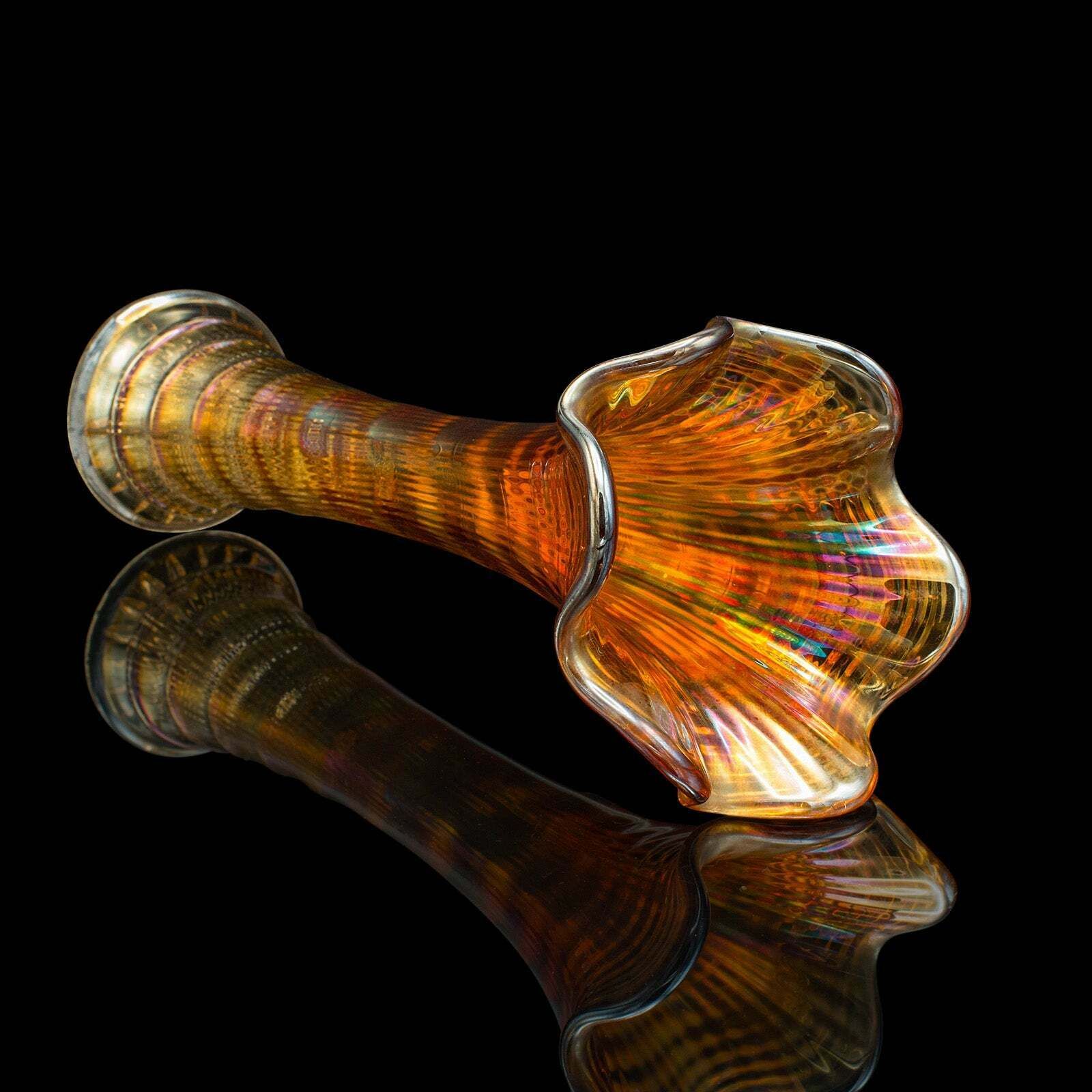 Vintage Posy Vase, English, Lustre Glass, Flower Sleeve, Art Deco, Circa 1930 photo vinterior