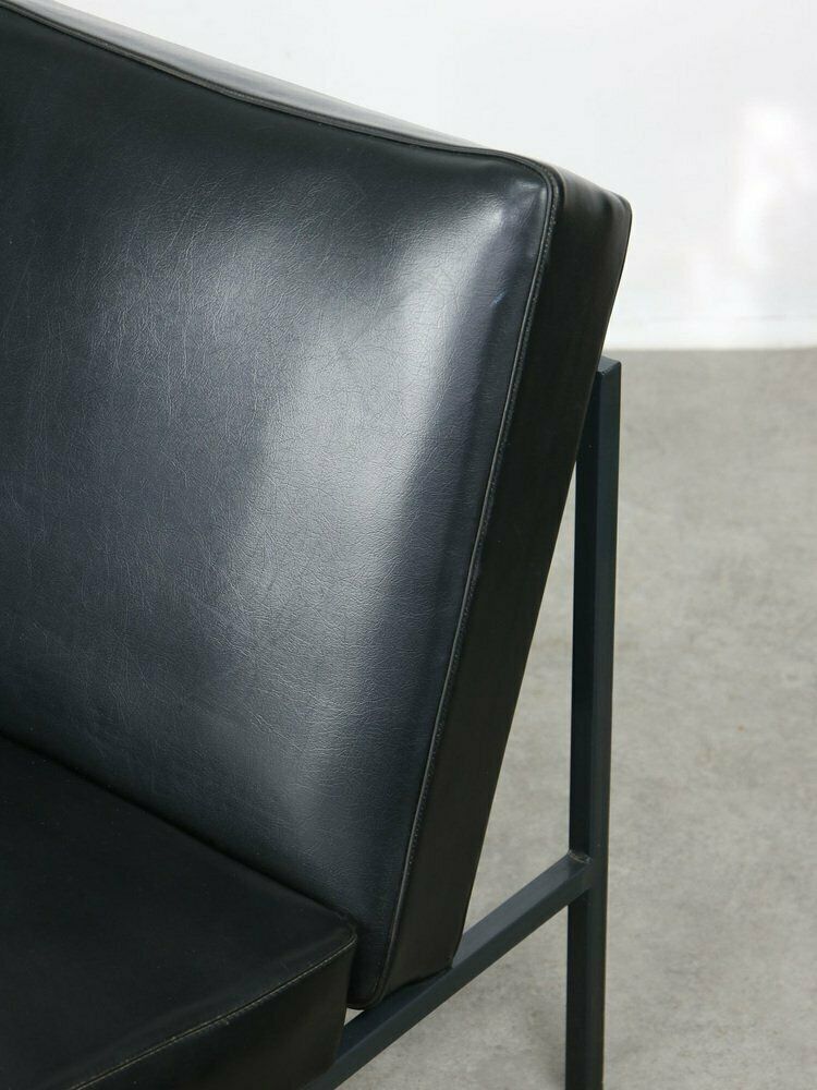 Vintage Bauhaus Lounge Chair In Black From Stol Kamnik, 1960s photo vintage