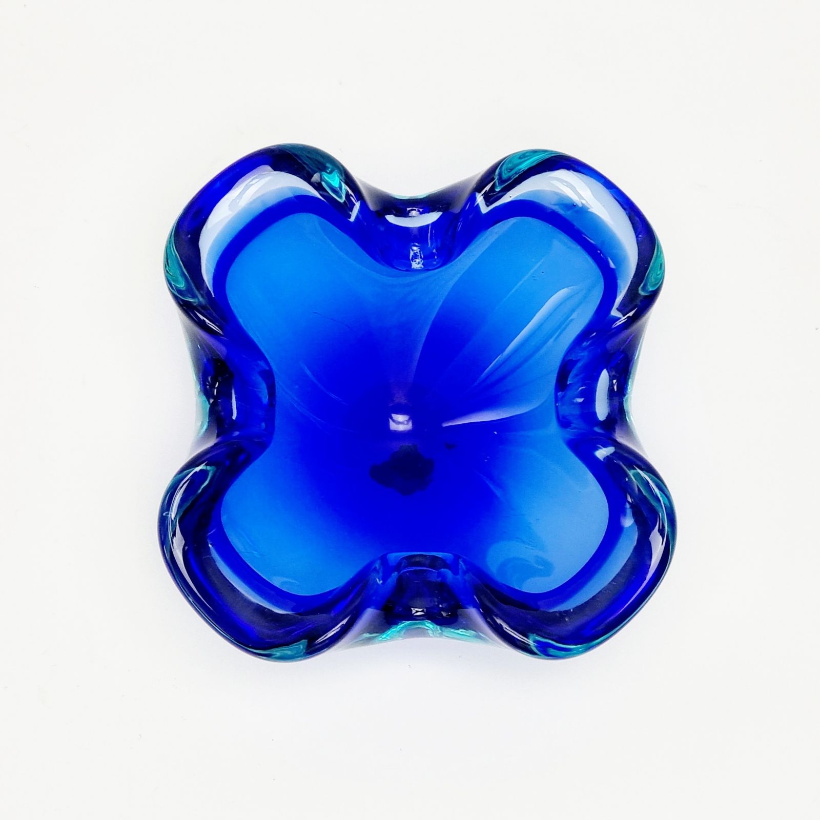 Sommerso Murano Glass Ashtray, Italy, 1960s photo buy