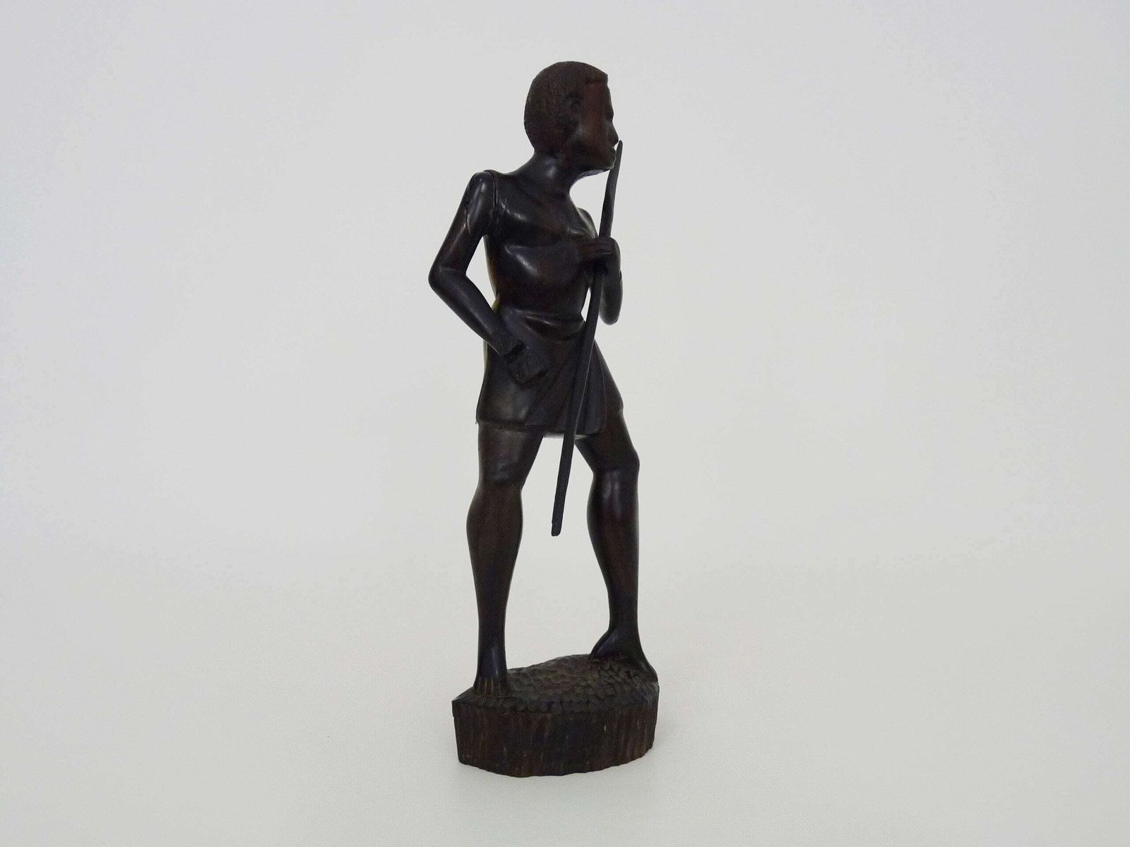 Malagasy School, Tananarive, Madagascar Art Deco Wooden Statuette. Signed F.Raydaly photo 276.0