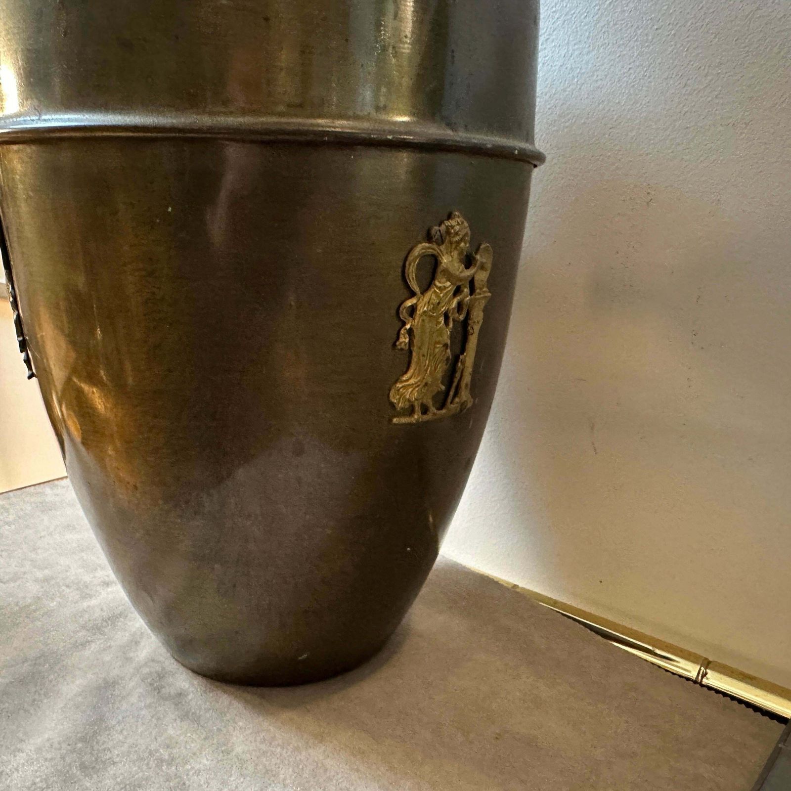 1950s Mid Century Modern Brass Italian Umbrella Stand In The Manner Of Gio Ponti photo 875.0