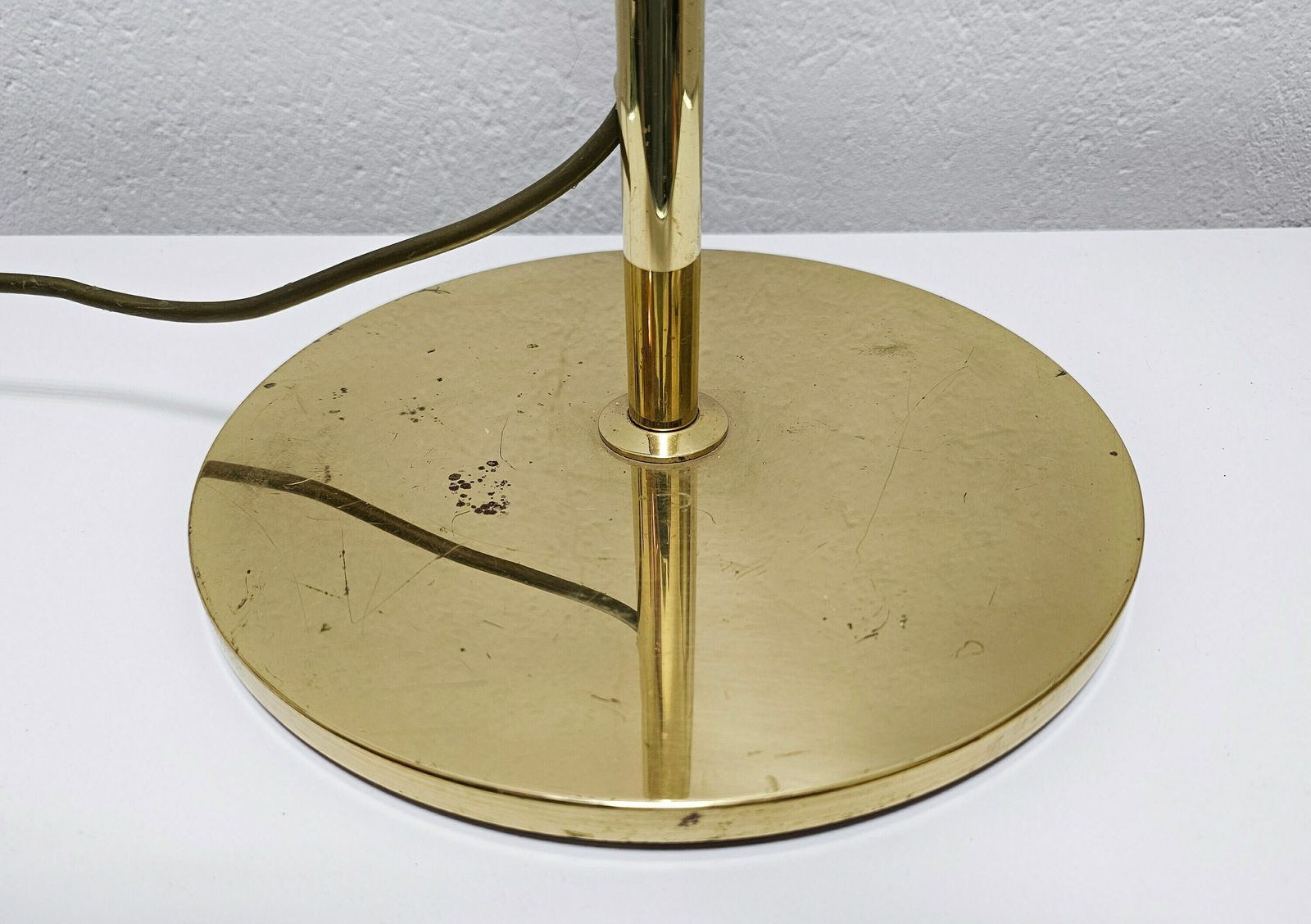 Mid Century Modern Swing Arm Floor Lamp Done In Brass With Adjustable Height // Made In West Germany In 1970s photo vintage