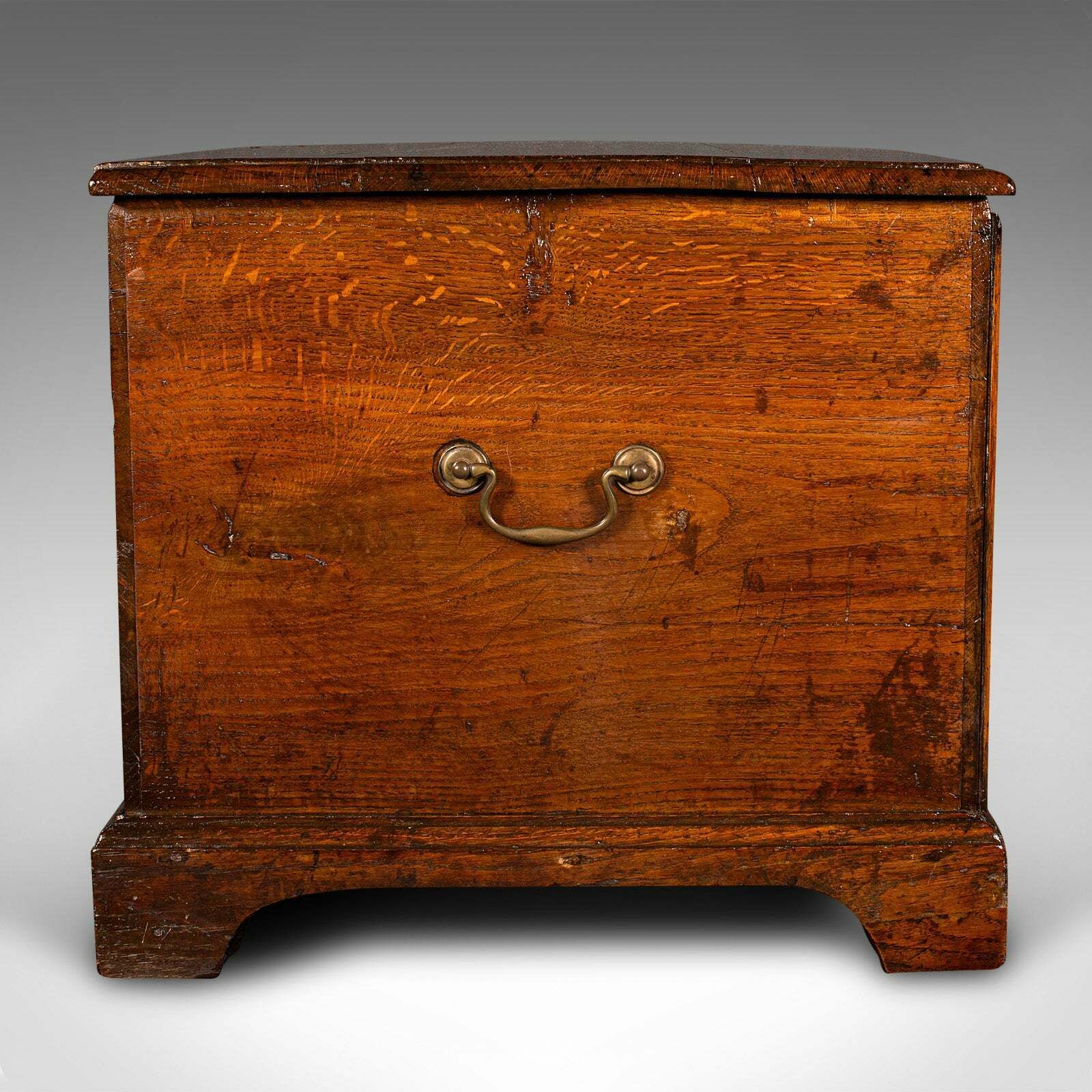 Antique Storage Chest, English, Oak, Fireside Bin, Bedside Box, Georgian, C.1780 photo Home Decor
