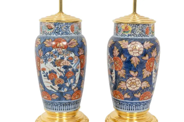 Pair Of Imari Porcelain And Gilded Bronze Lamps. Circa 1880. photo 5200.0