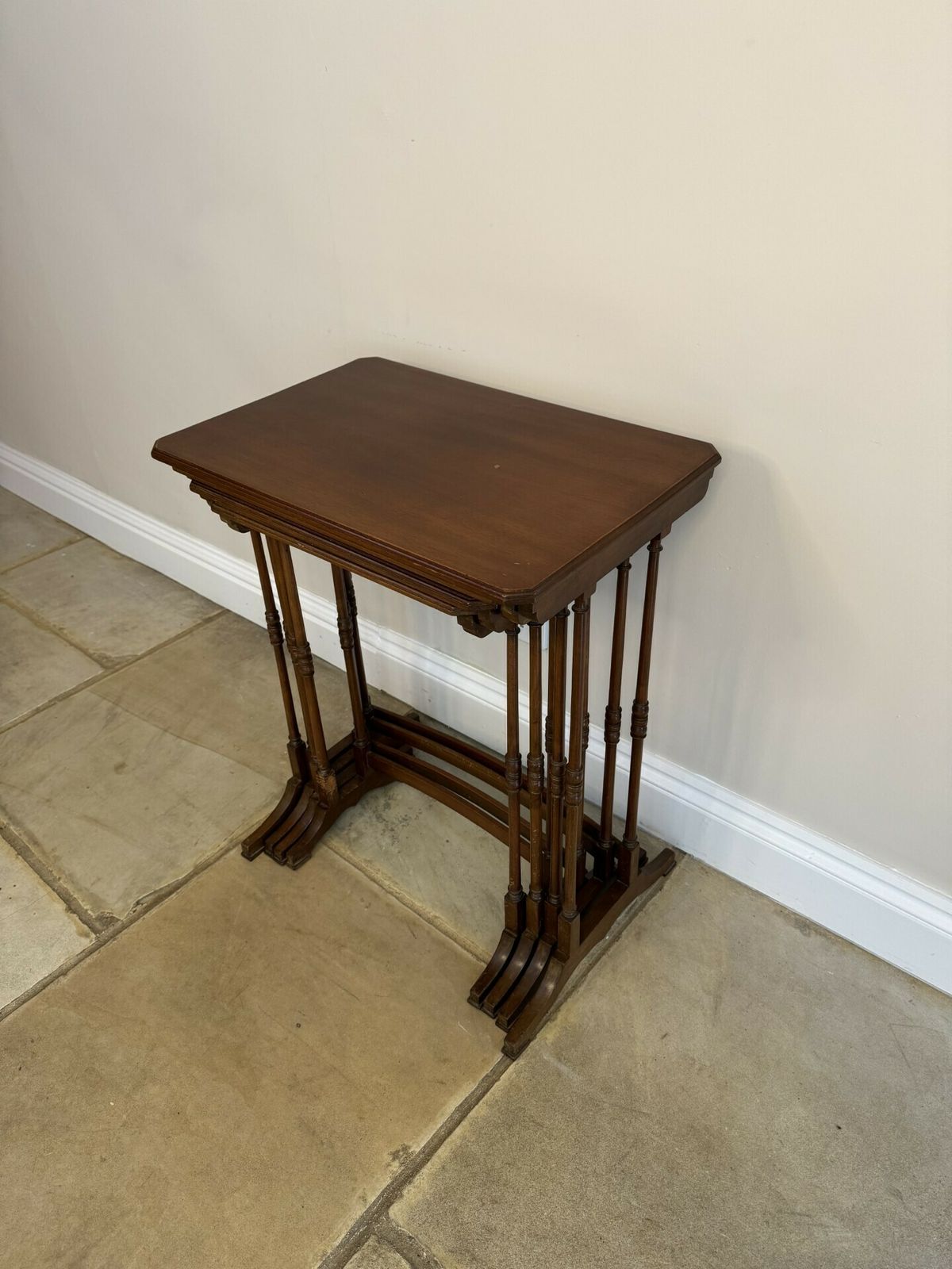 Edwardian Mahogany Nest Of Four Tables photo furniture