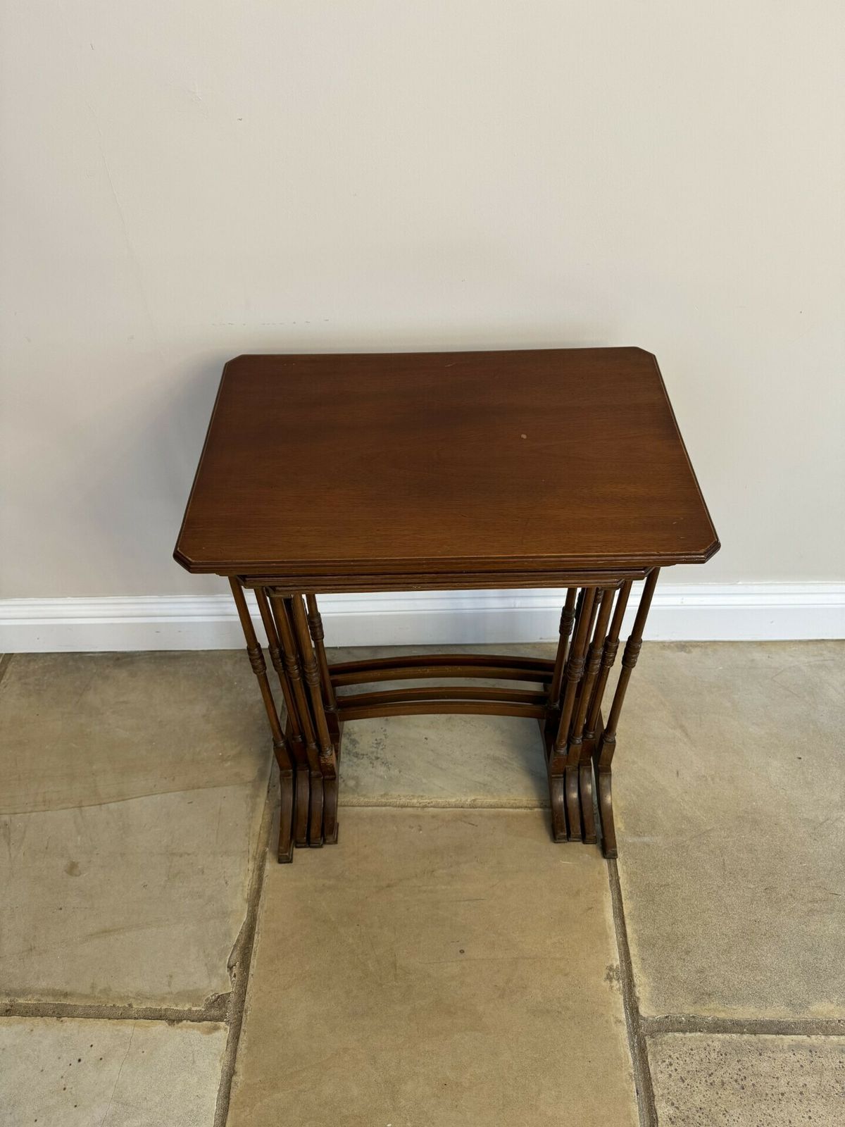 Edwardian Mahogany Nest Of Four Tables photo for sale