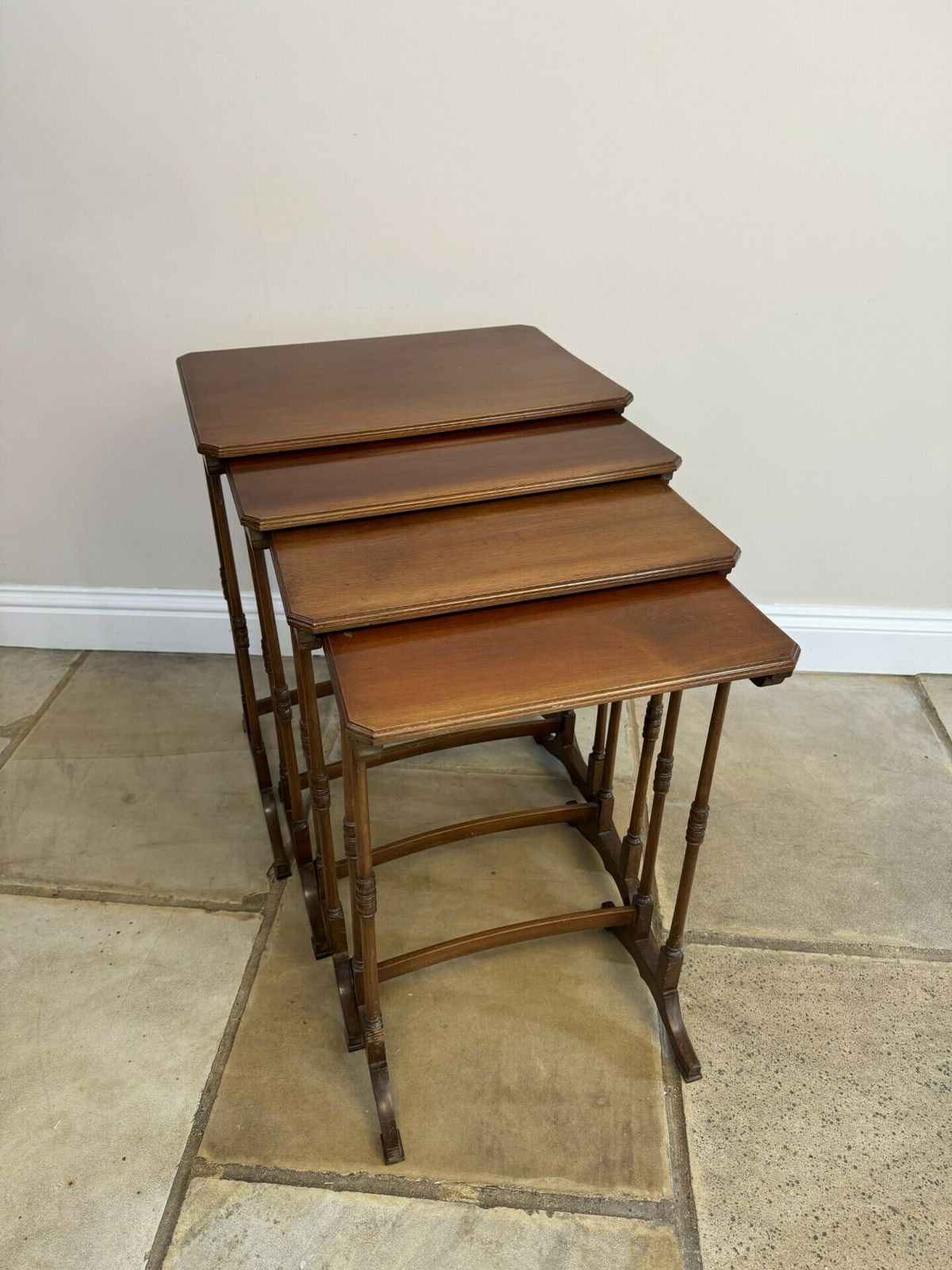 Edwardian Mahogany Nest Of Four Tables