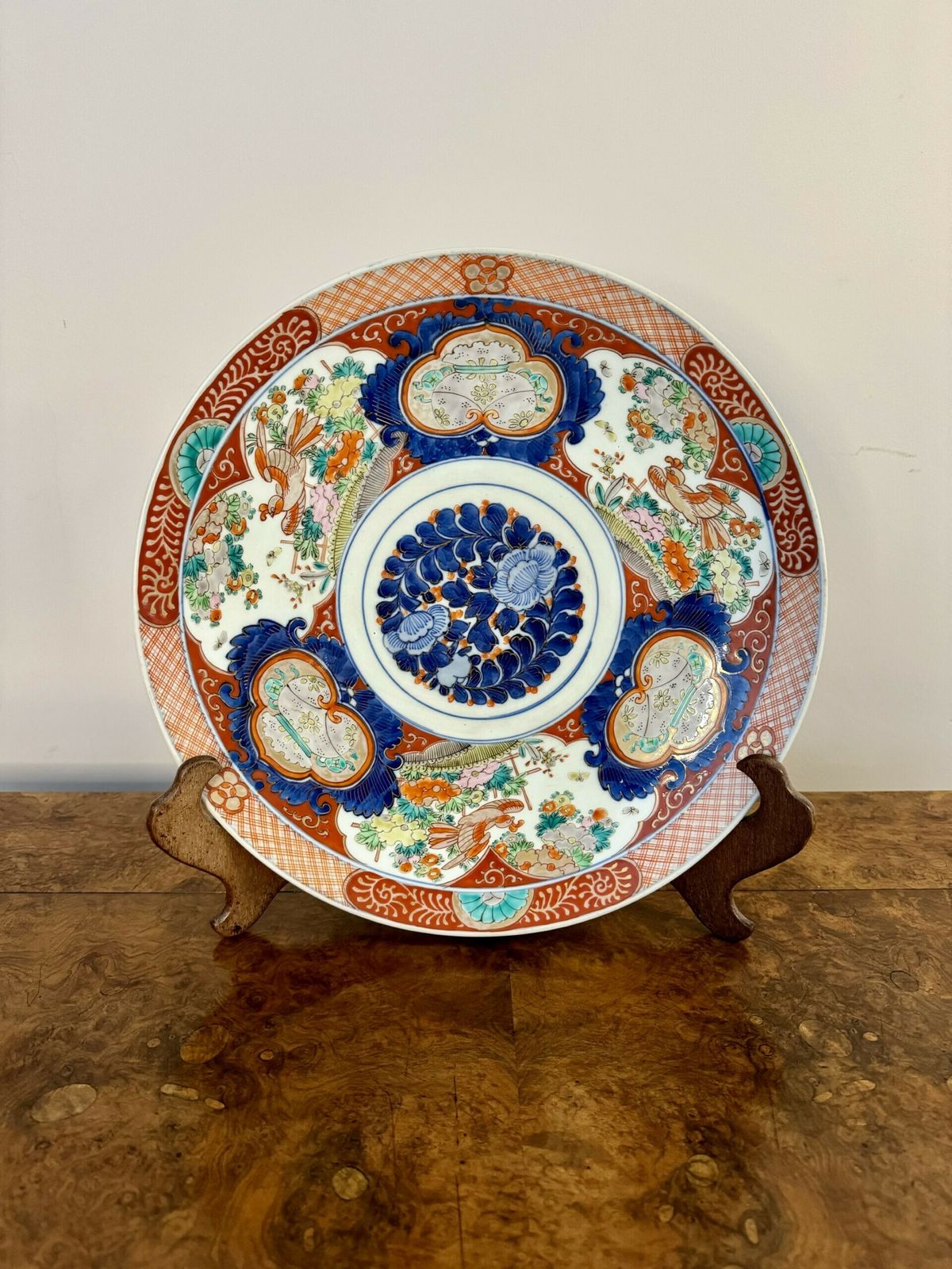 Stunning Quality Antique Japanese Imari Porcelain Large Plate photo Home Decor