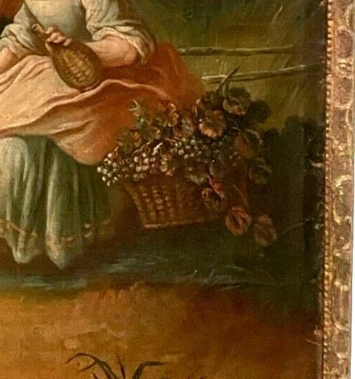 Louis XV Style Trumeau In Carved Wood 19th Century photo Art