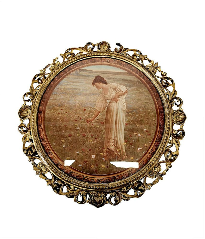 A Gorgeous Pair Of 19th Century Giltwood Framed Prints photo furniture