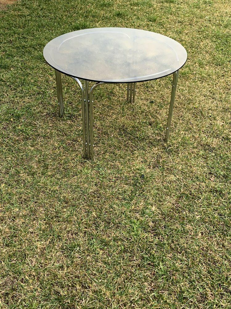 Mid Century Tubular Chrome Coffee Table, 1960s