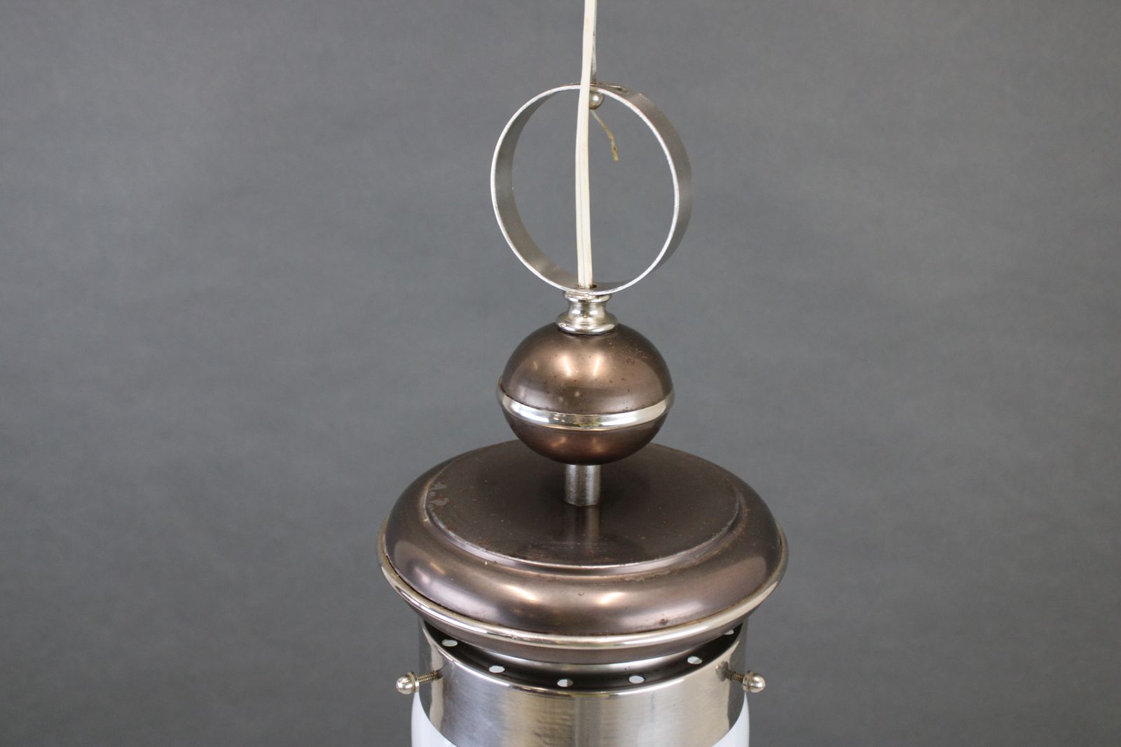 photo for sale Vintage Mushroom Lamp/Space Age/Atomic Light/Italian Design 60's/Glass,Brass,Crome/Mcm Lighting