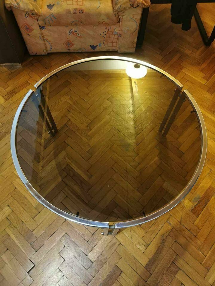 Mid Century Tubular Chrome Coffee Table, 1960s photo for sale