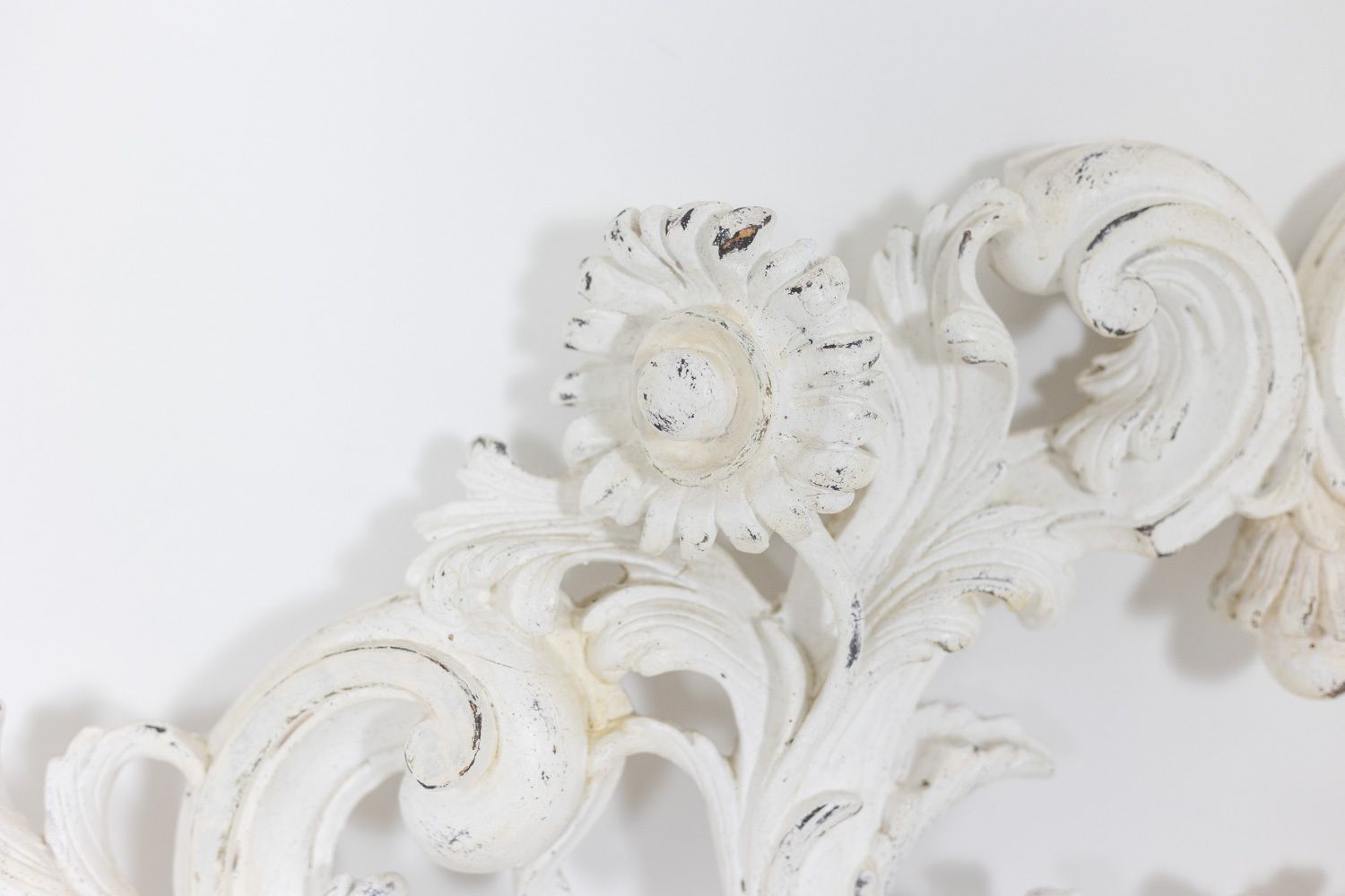 Rocaille Style Headboard, In Carved And Lacquered Wood. Circa 1900. photo furniture