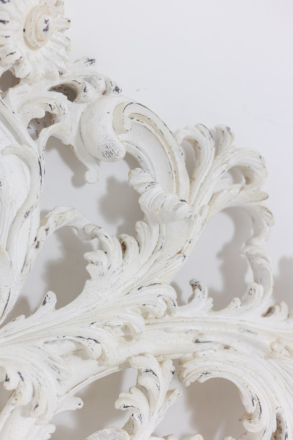 Rocaille Style Headboard, In Carved And Lacquered Wood. Circa 1900. photo Furniture