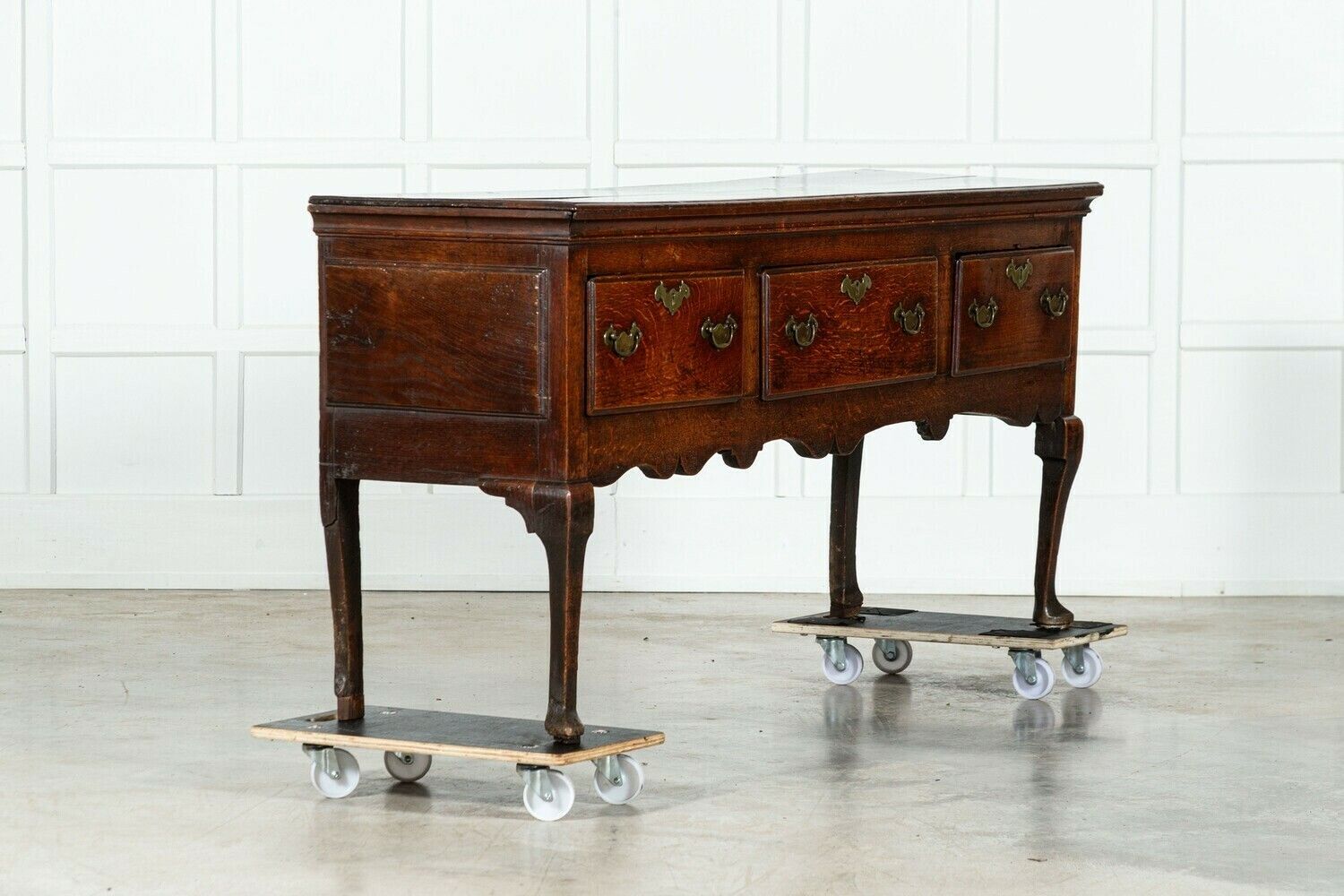 19thc English Oak Dresser Base photo furniture
