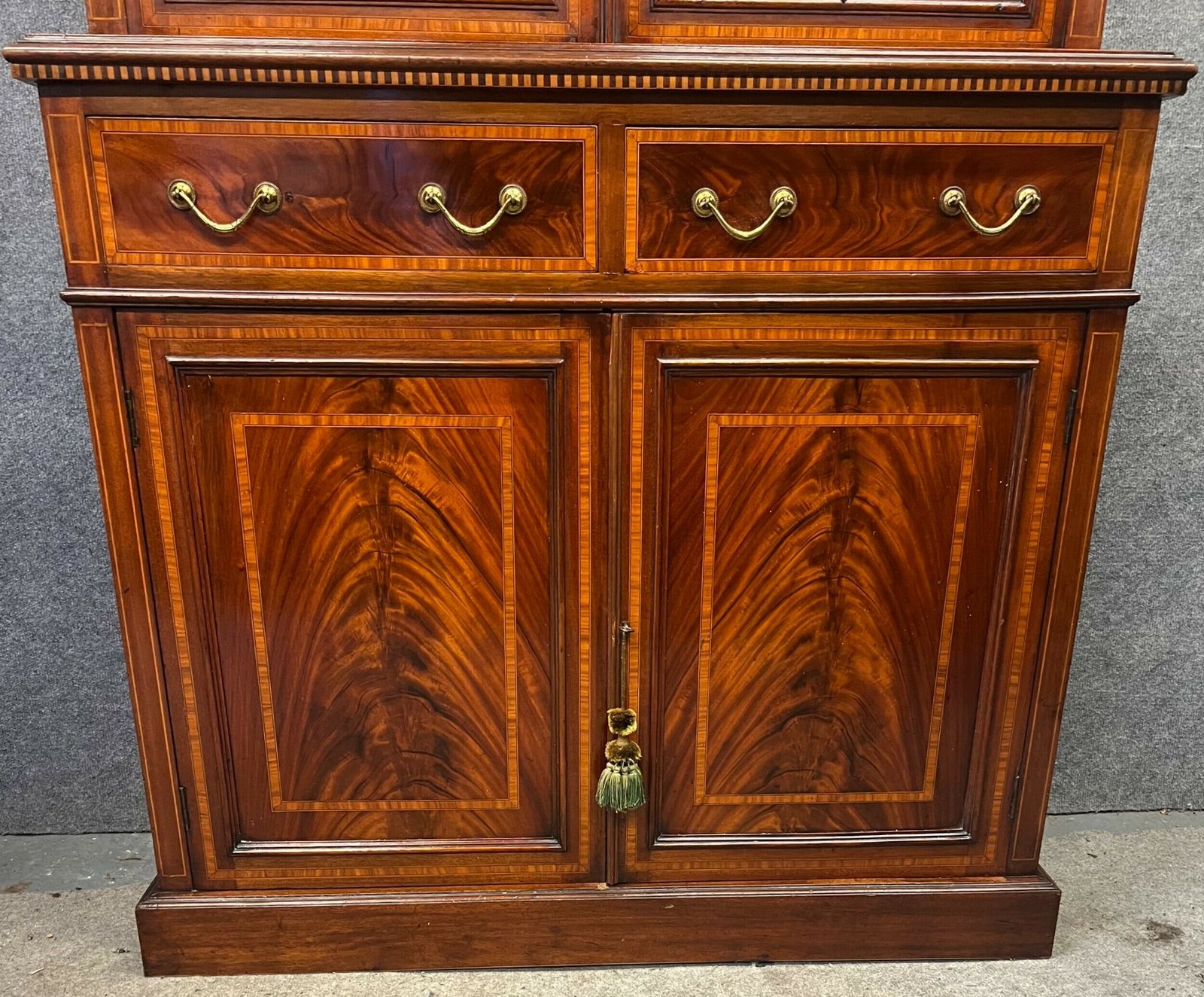 Good Quality Edwardian Inlaid Bookcase photo furniture