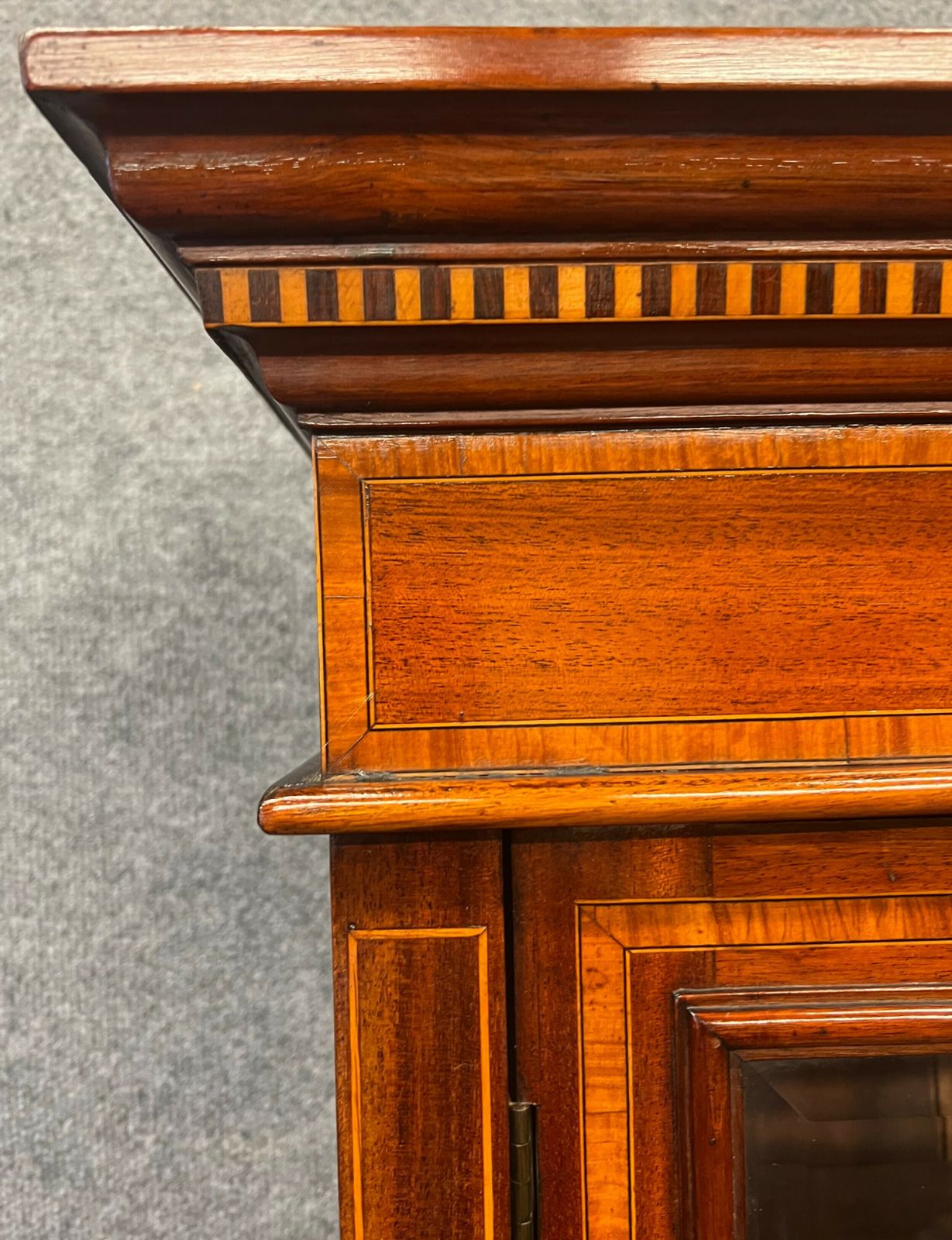Good Quality Edwardian Inlaid Bookcase photo 1265.0