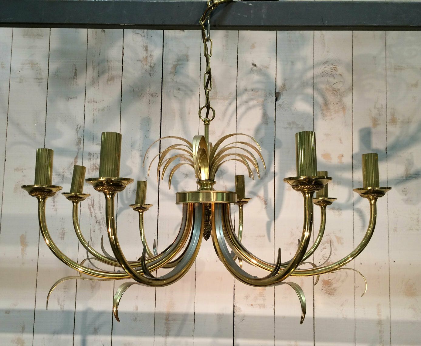 photo buy Pineapple Chandelier In Brushed Metal And Gold Metal In The Taste Of Maison Charles