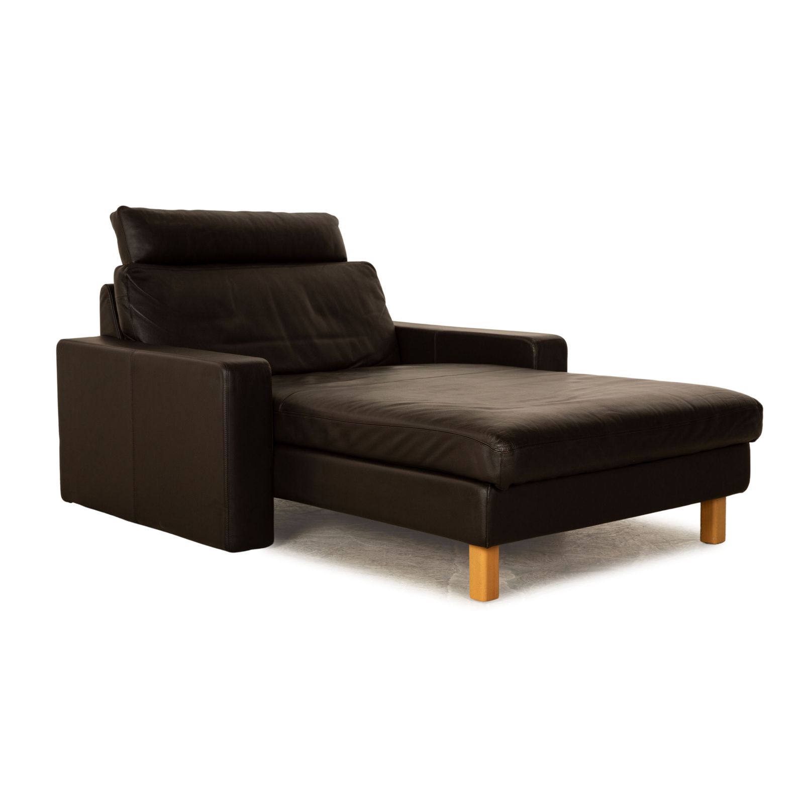 Cor Conseta Leather Lounger Dark Brown
