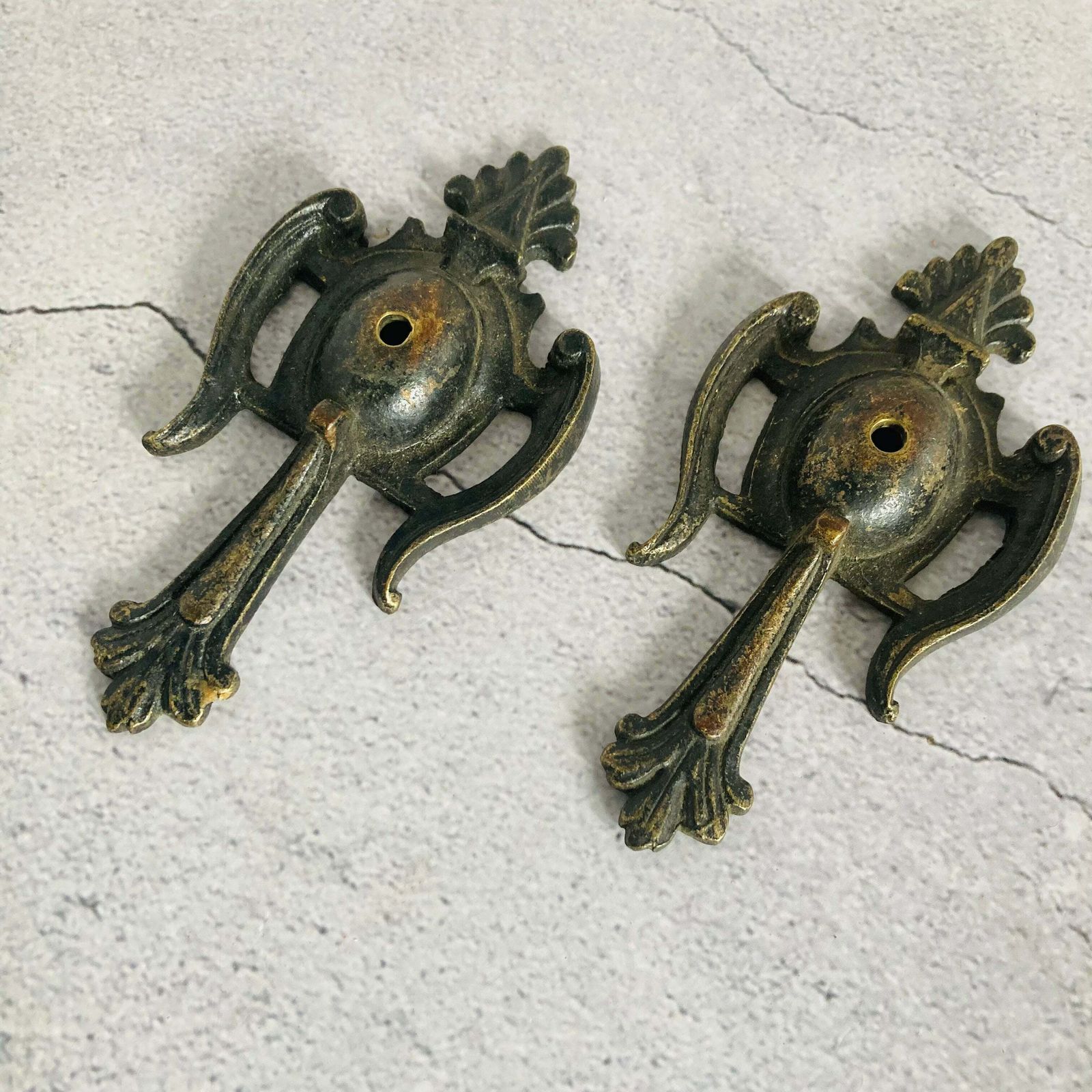 Antique Decorative Salvage Bronze Plaque
