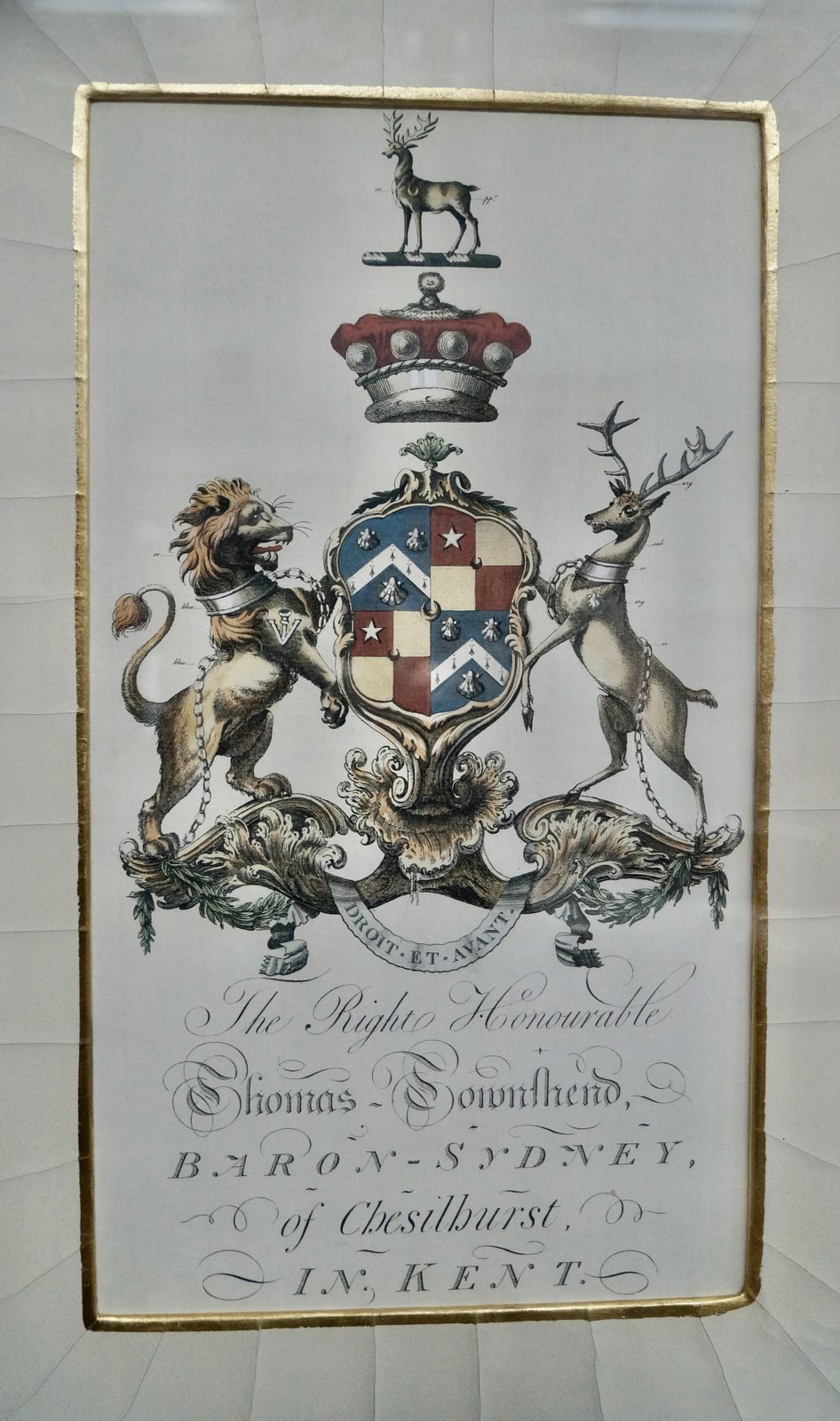 Antique Pair Of Framed Coat Of Arms photo vinterior
