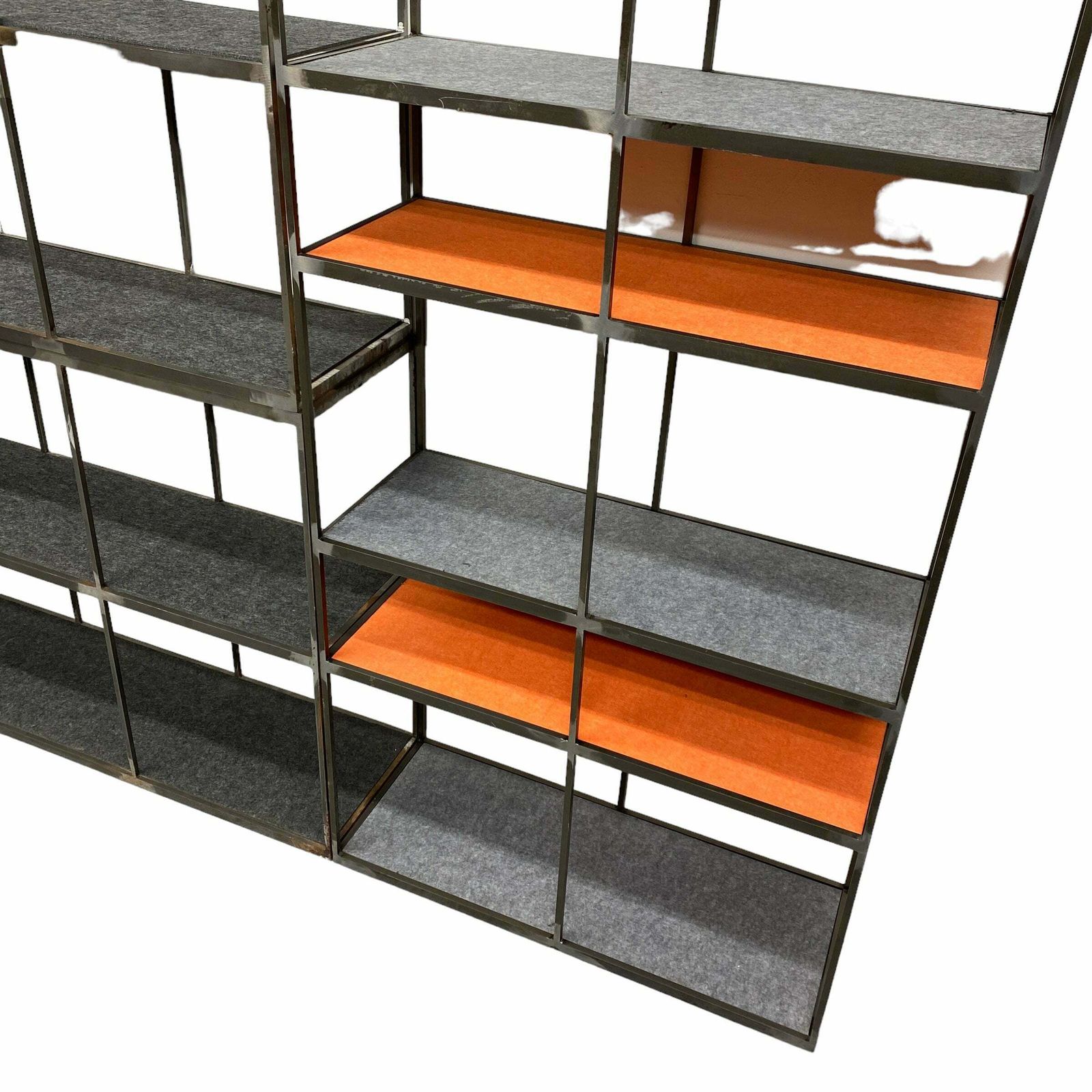 Room Dividers Freestanding Units Shelving Brushed Steel photo Furniture