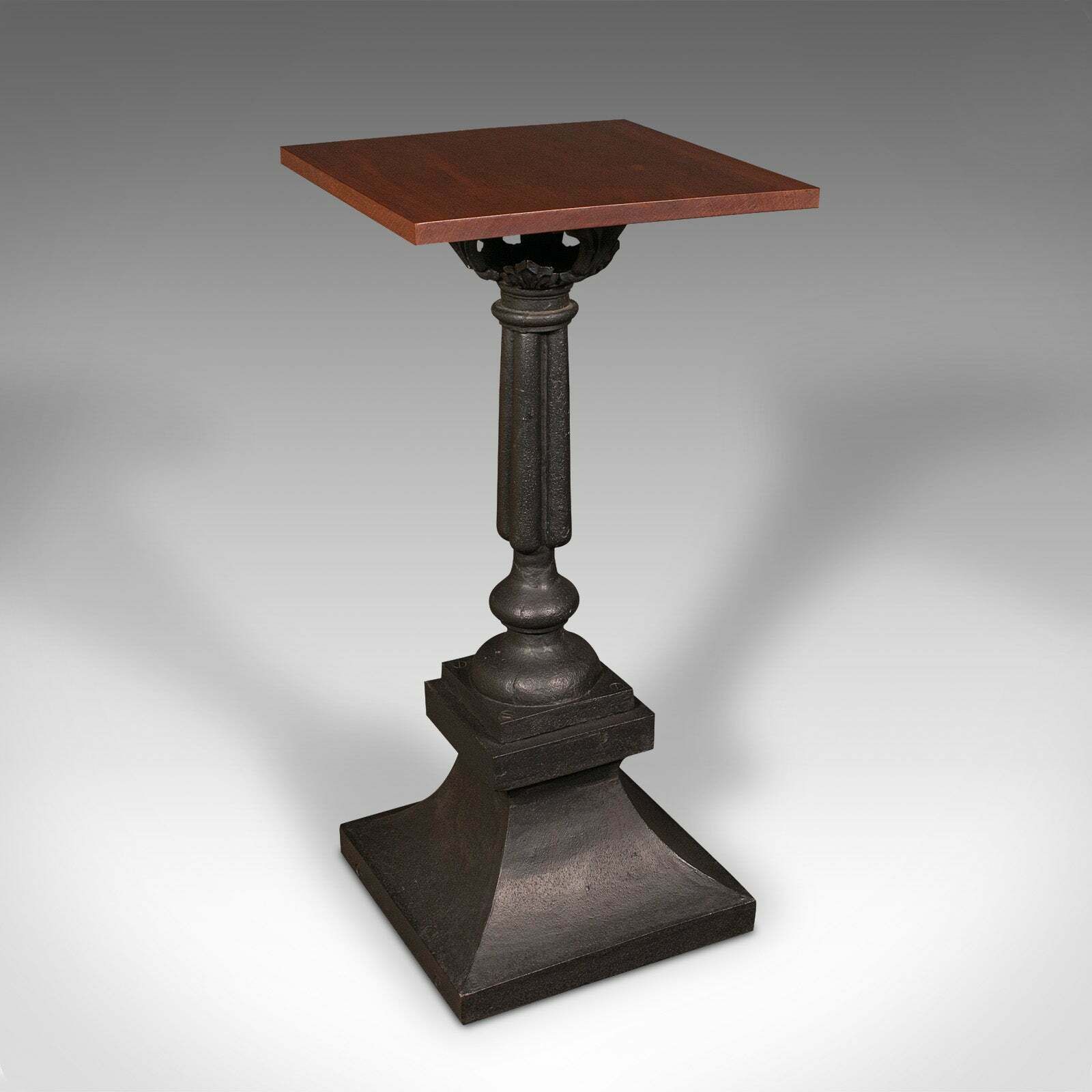Heavy Pair Of Portico Tables, English, Iron, Statuary, Planter Stand, Victorian photo for sale