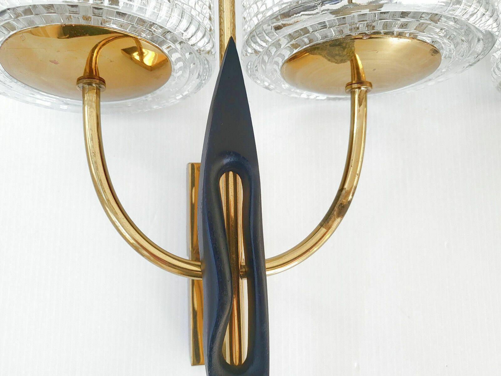 photo furniture Pair Of Vintage 50s Wall Lights House Arlus Dlg Felix Agostini Brass Steel Glass