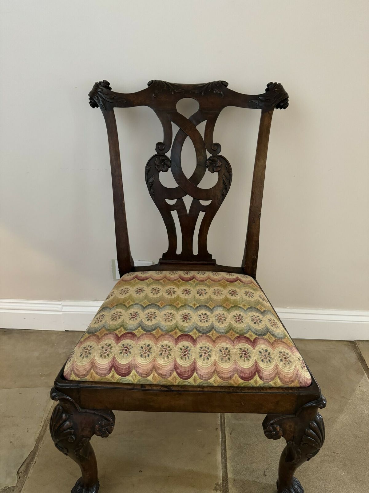 5495.0 Outstanding Quality Set Of Eight Antique Mahogany Irish Chippendale Style Dining Chairs photo