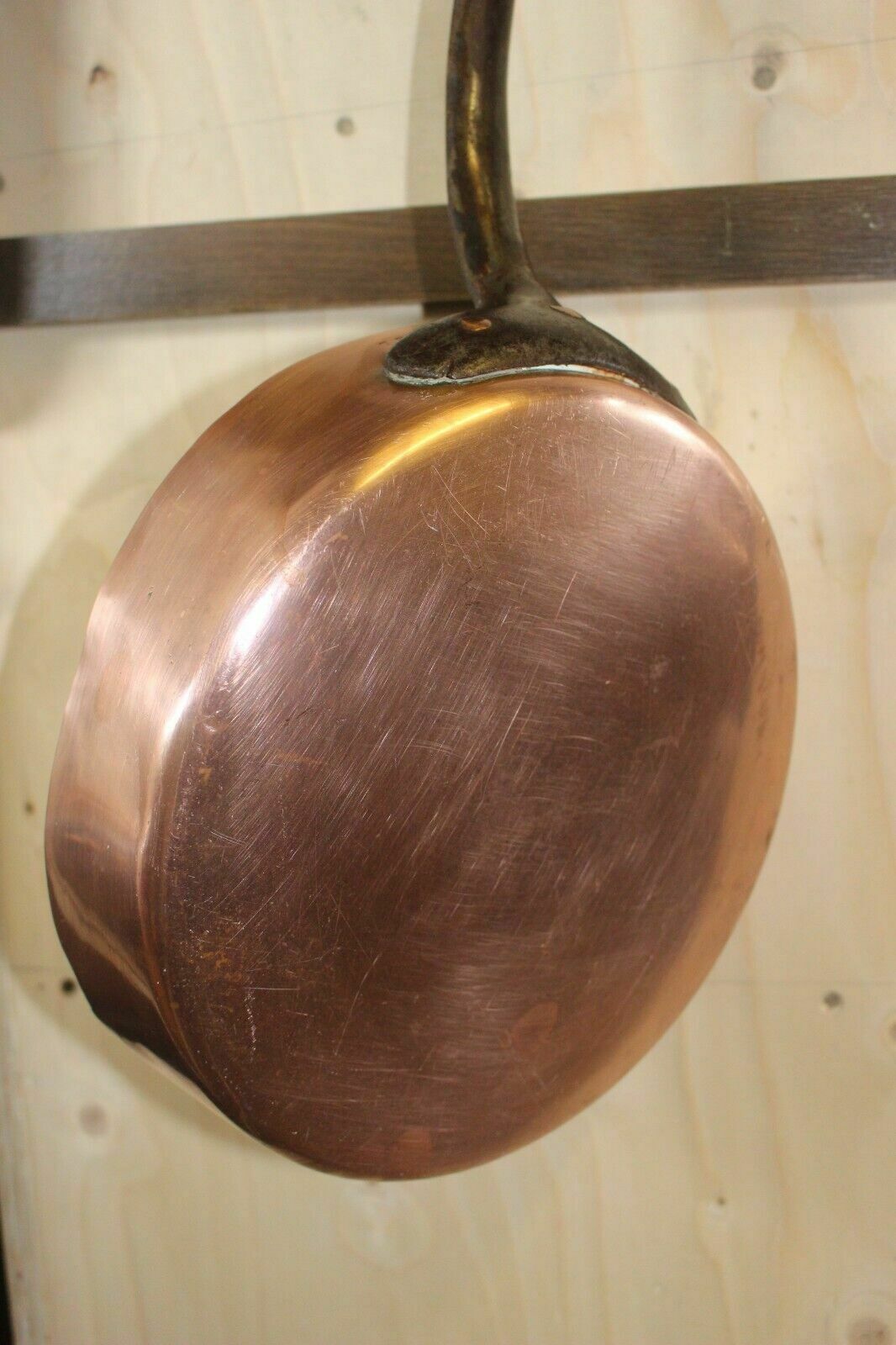 photo buy French Professional Rare Find Copper Fry Pan N. 77 Iron Handle 0 7 1 Paris 27x7