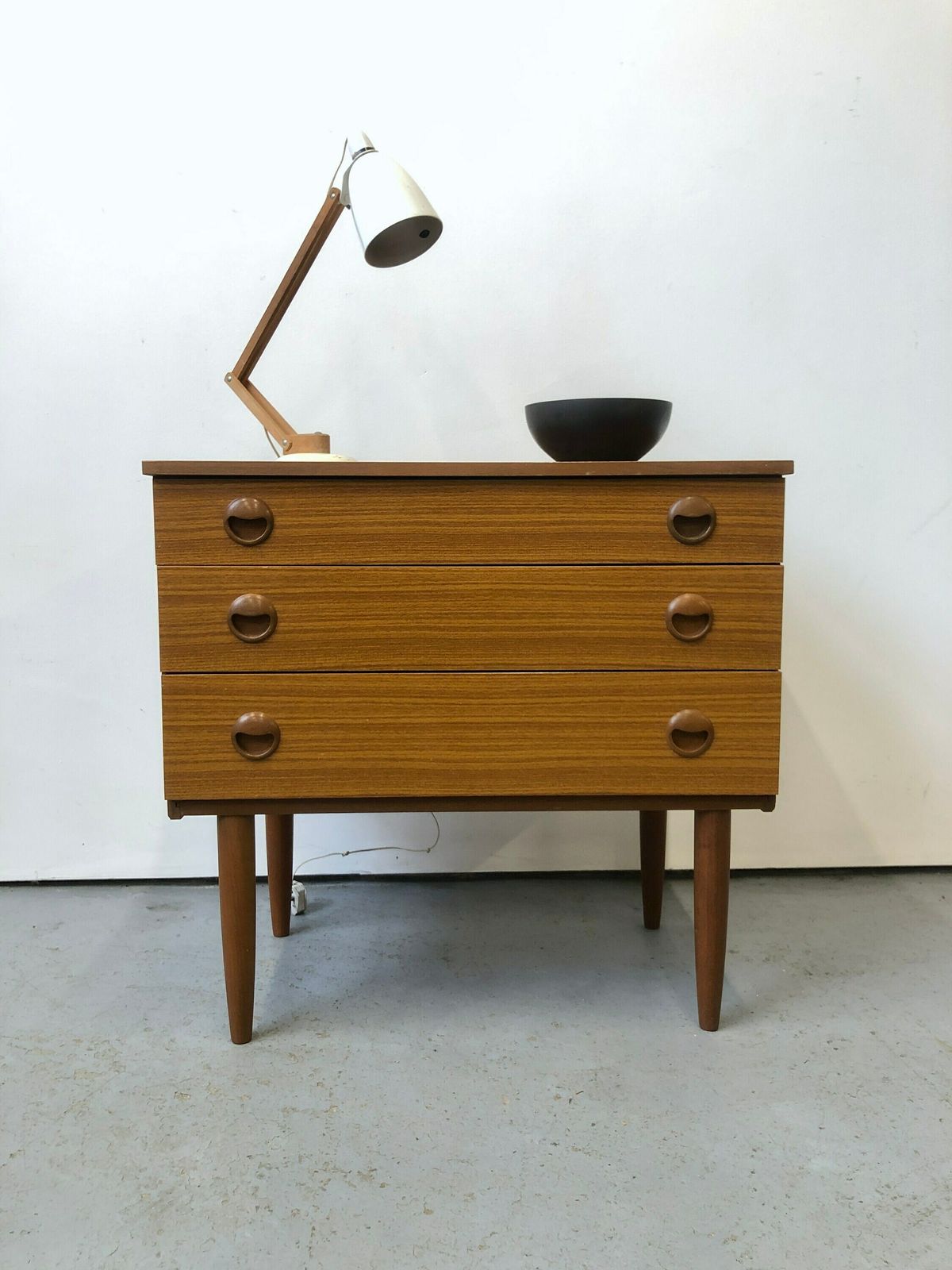 Vintage 1960s Avalon Teak Chest Of Drawers. Retro Danish Mid Century G Plan