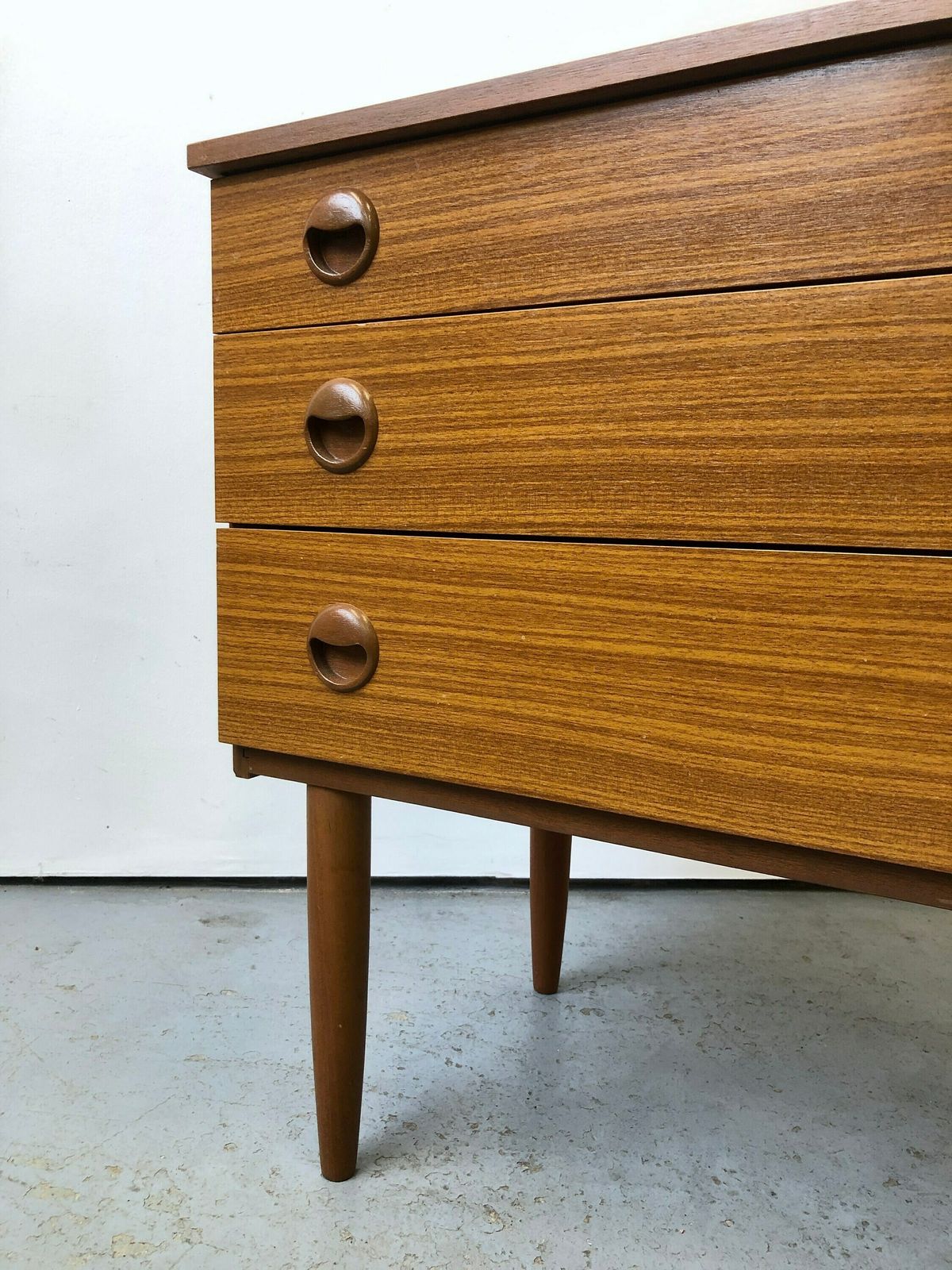 Vintage 1960s Avalon Teak Chest Of Drawers. Retro Danish Mid Century G Plan photo furniture