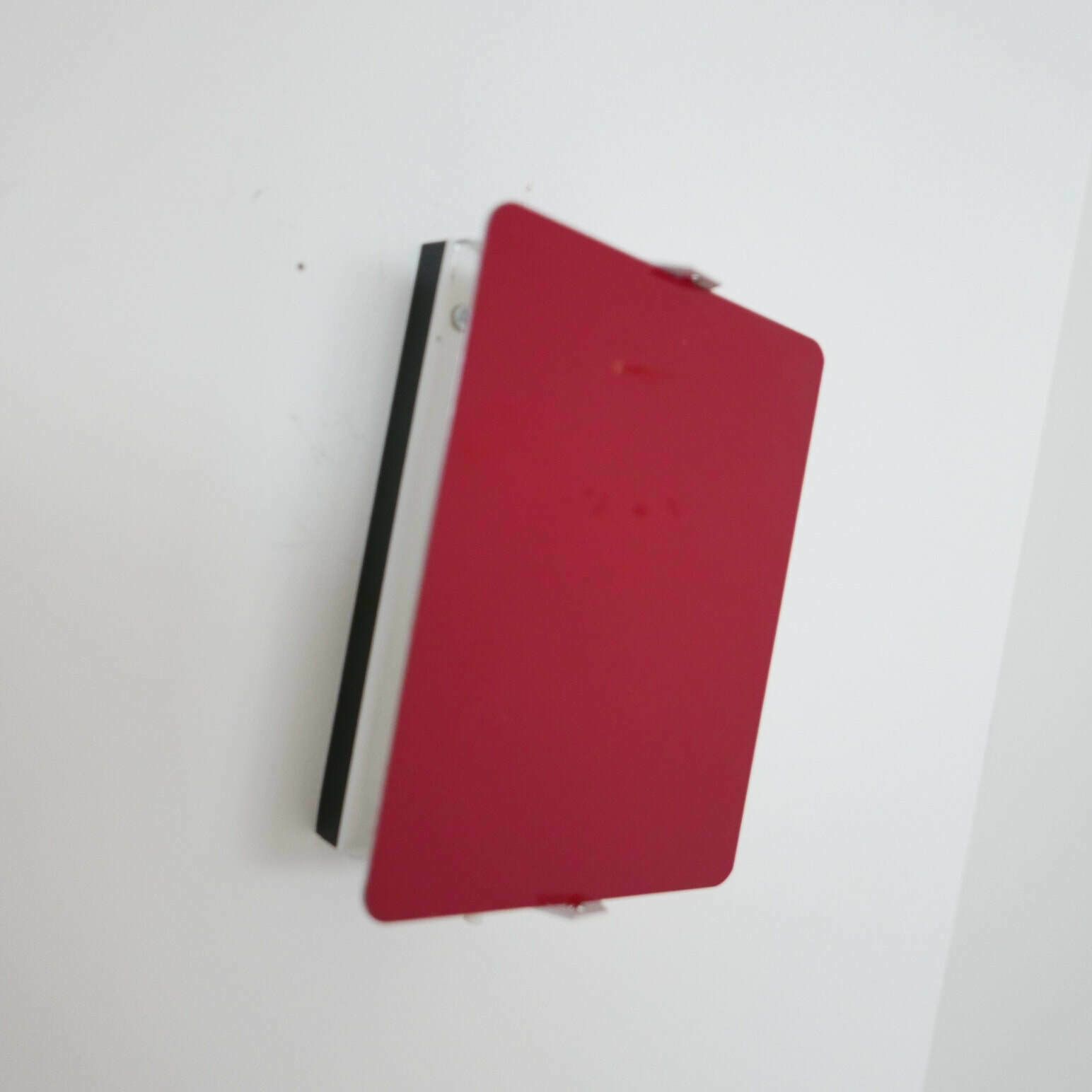 Charlotte Perriand Original Red Mid Century Wall Lights photo vinterior
