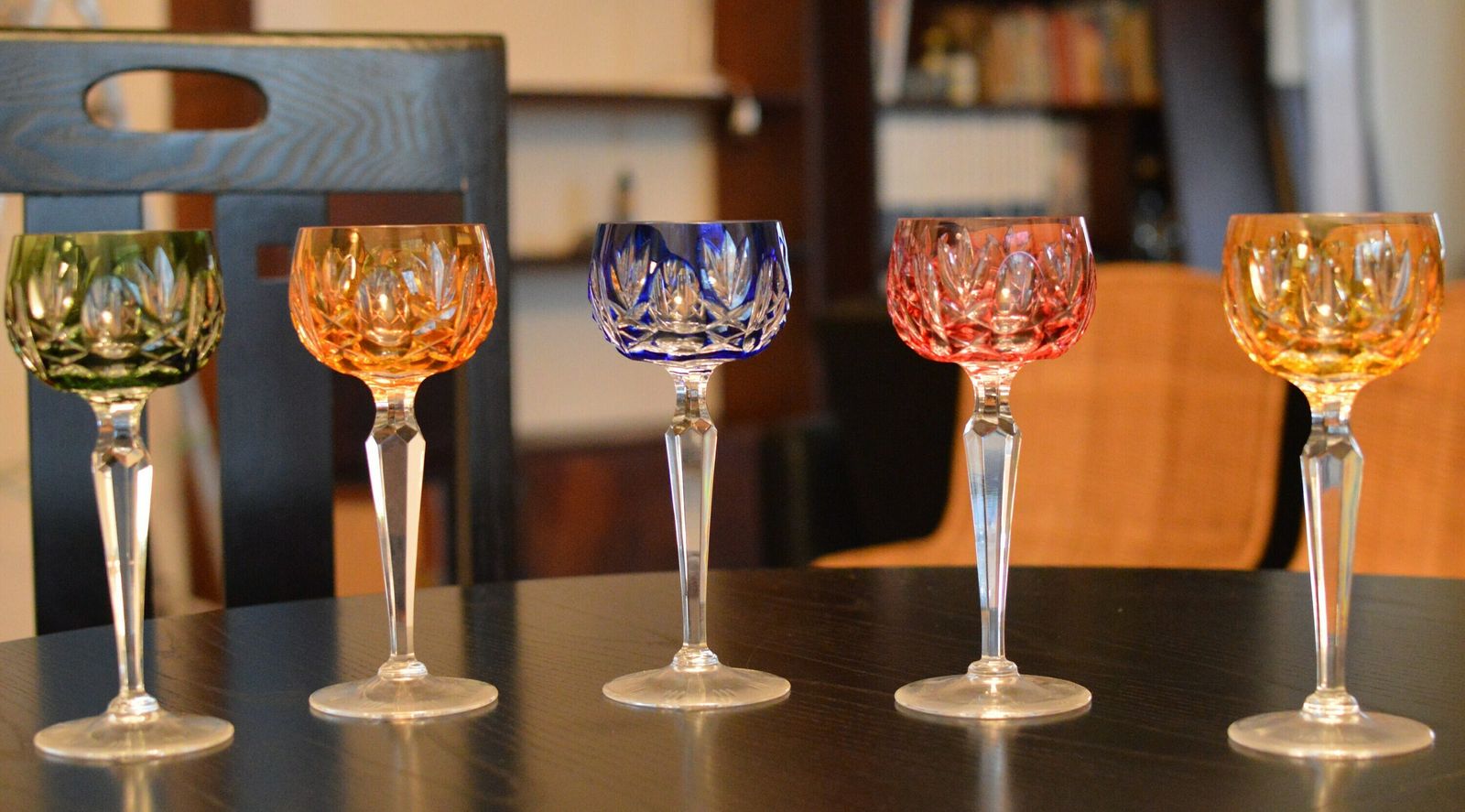 5 Crystal Wine Glass Color Wine Goblet | Cut Pattern By Nachtmann, photo 204.0