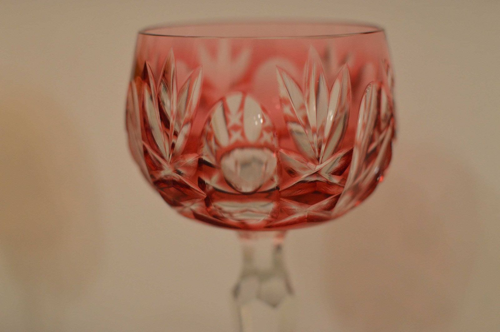 5 Crystal Wine Glass Color Wine Goblet | Cut Pattern By Nachtmann, photo buy