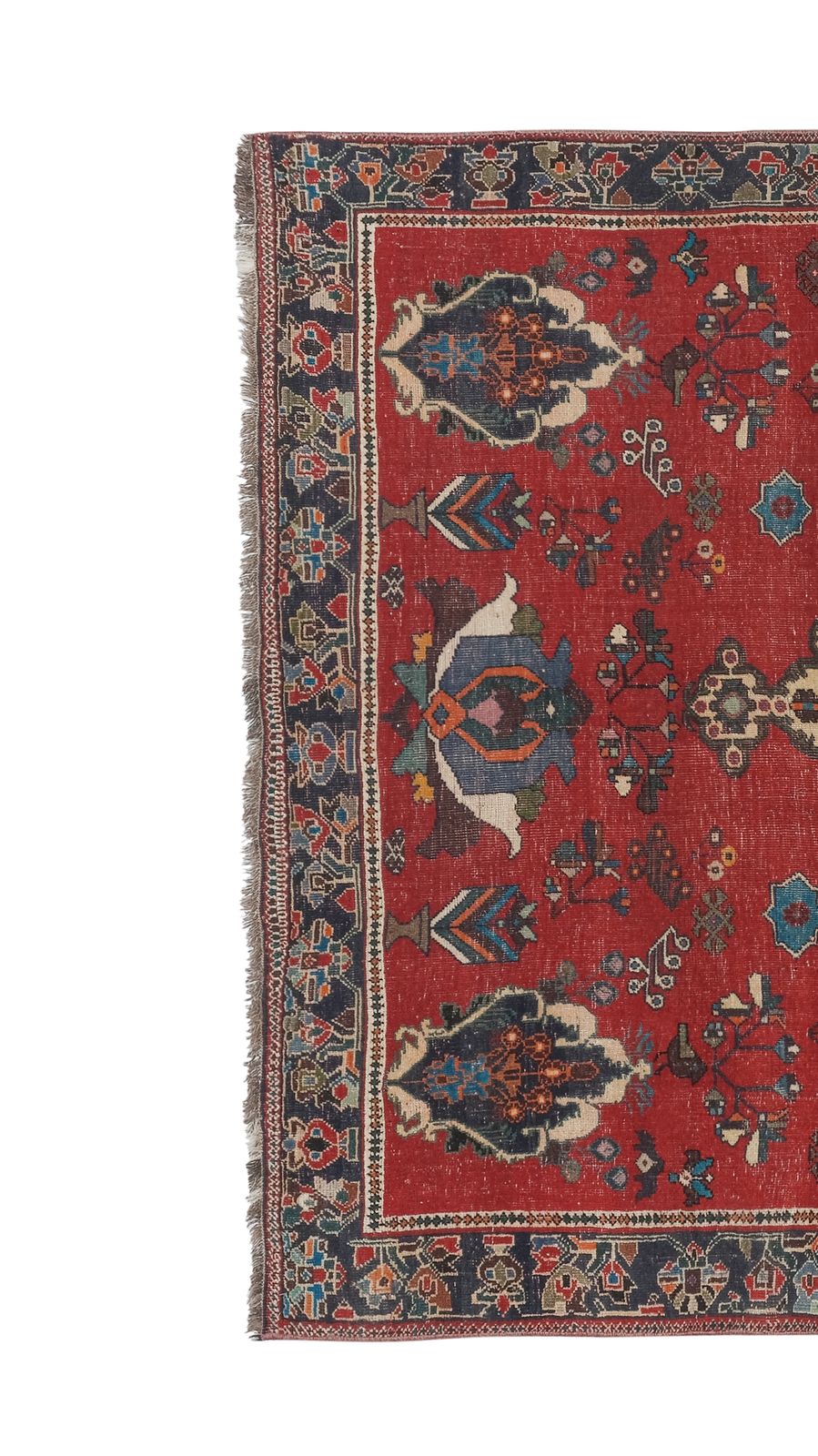 Vintage Red Hand Knotted Turkish Oushak Rug 5'7" X 7'1" photo Textiles
