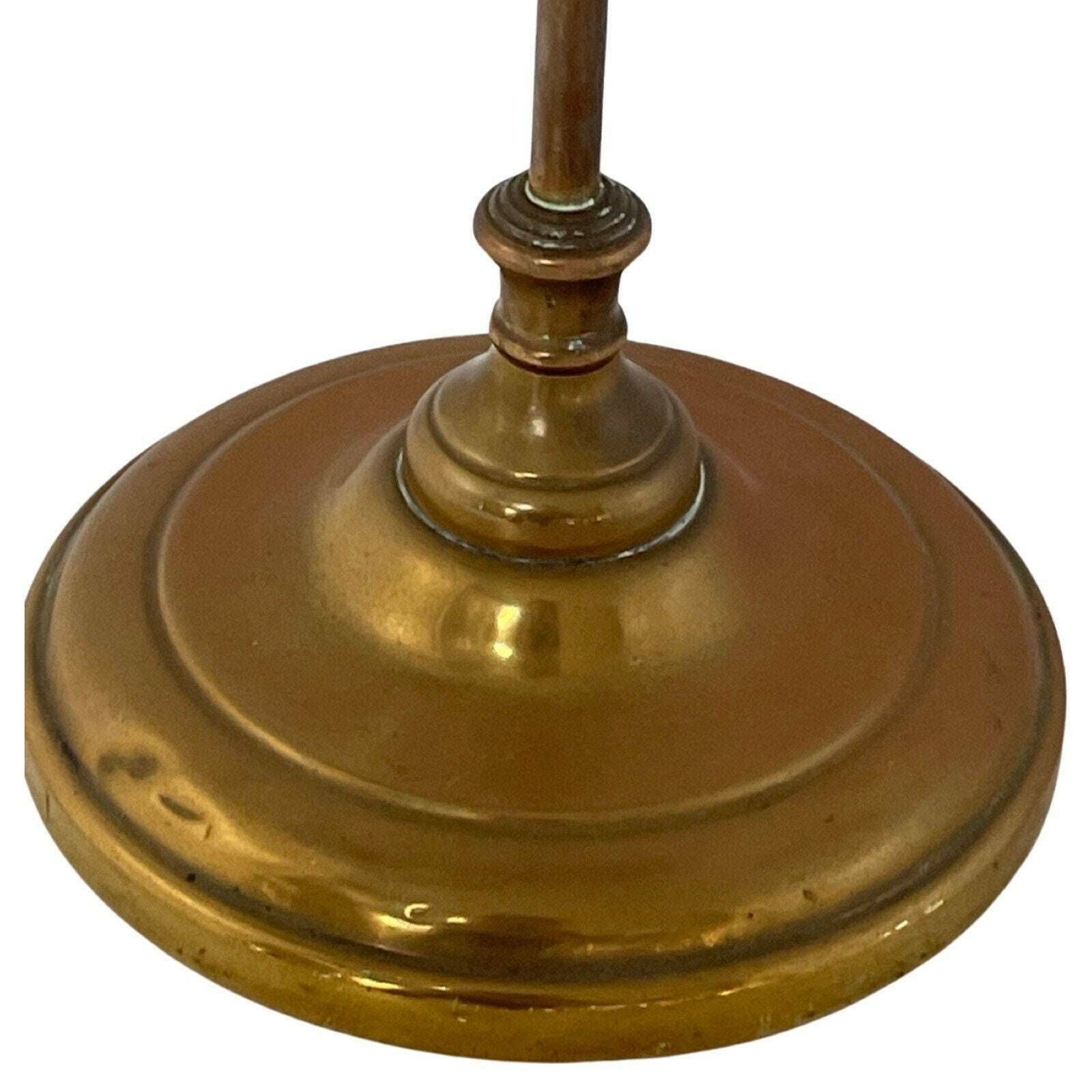 Art Nouveau   Brass With Glass   Table Oil Lamp   Working Condition   Germany, Ca. 1910 photo buy