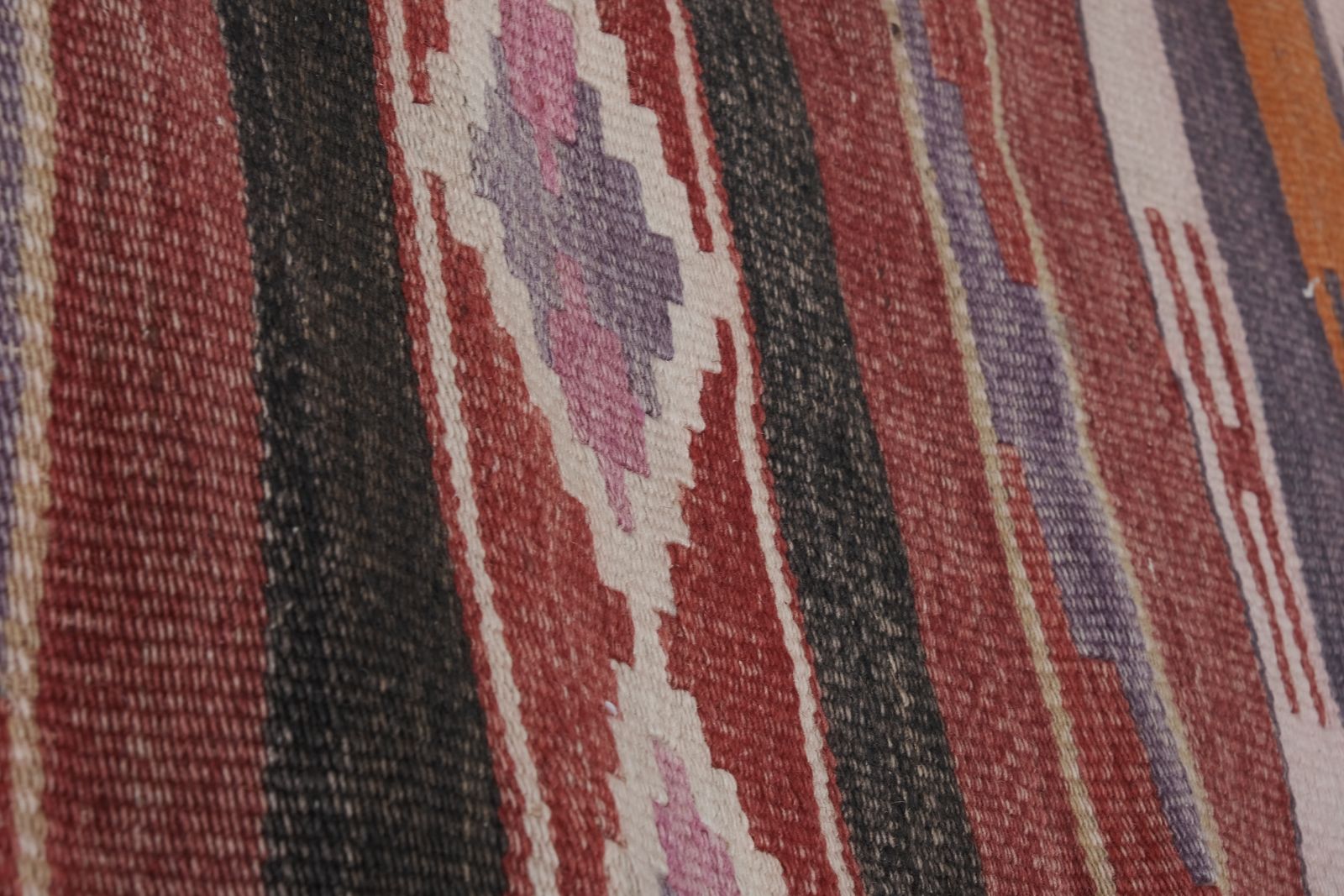 Mid Century Nomadic Wool Anatolian Hall Kilim Runner 2.6' X 10.8' photo 550.0