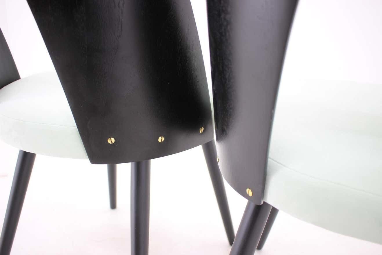 1960s Antonin Suman Set Of Four Dining Chairs photo vintage