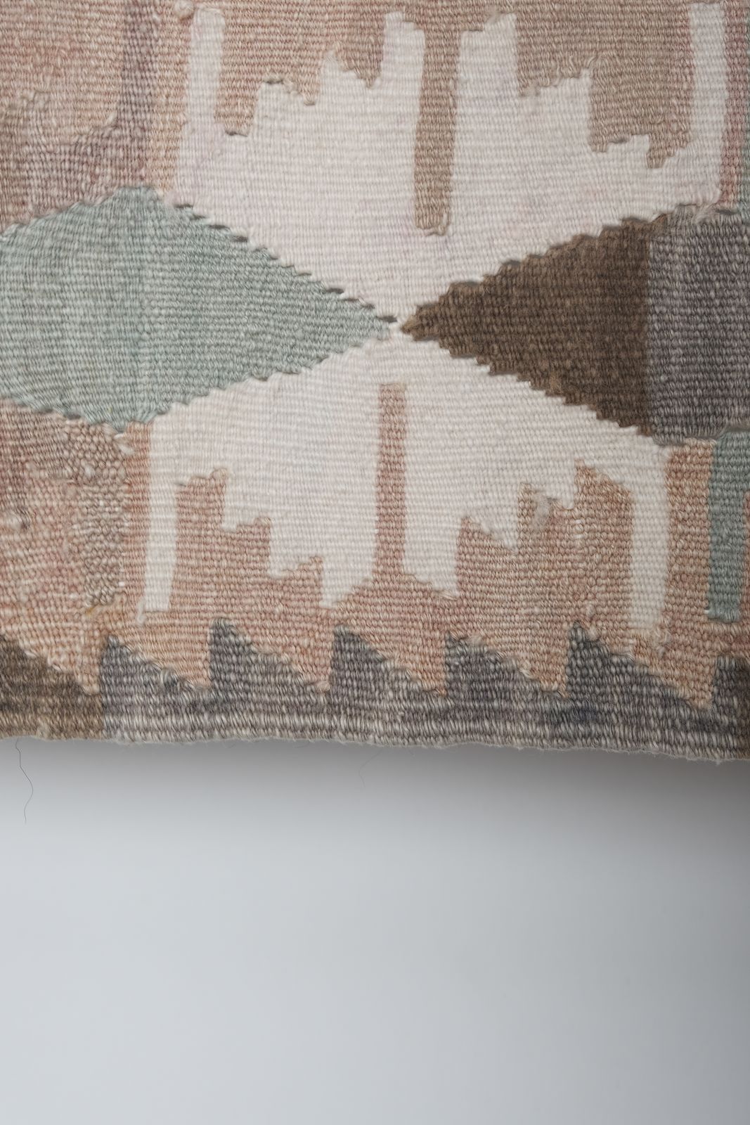 1960s Turkish Pastel Foyer Kilim Runner 4'8'' X 13'9'' photo 1000.0