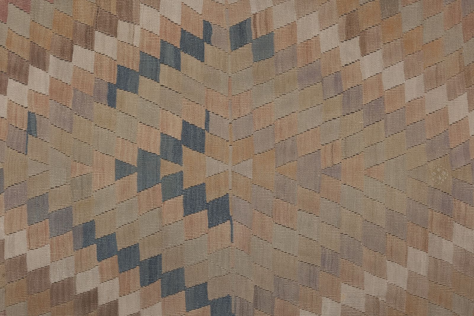 Turkish Geometric Kilim Rug 4'5'' X 12'3'' photo buy