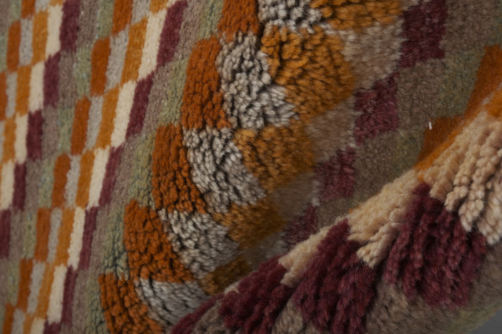 Turkish Mohair And Wool Tulu Shag Rug 2'6" X 5'1" photo for sale