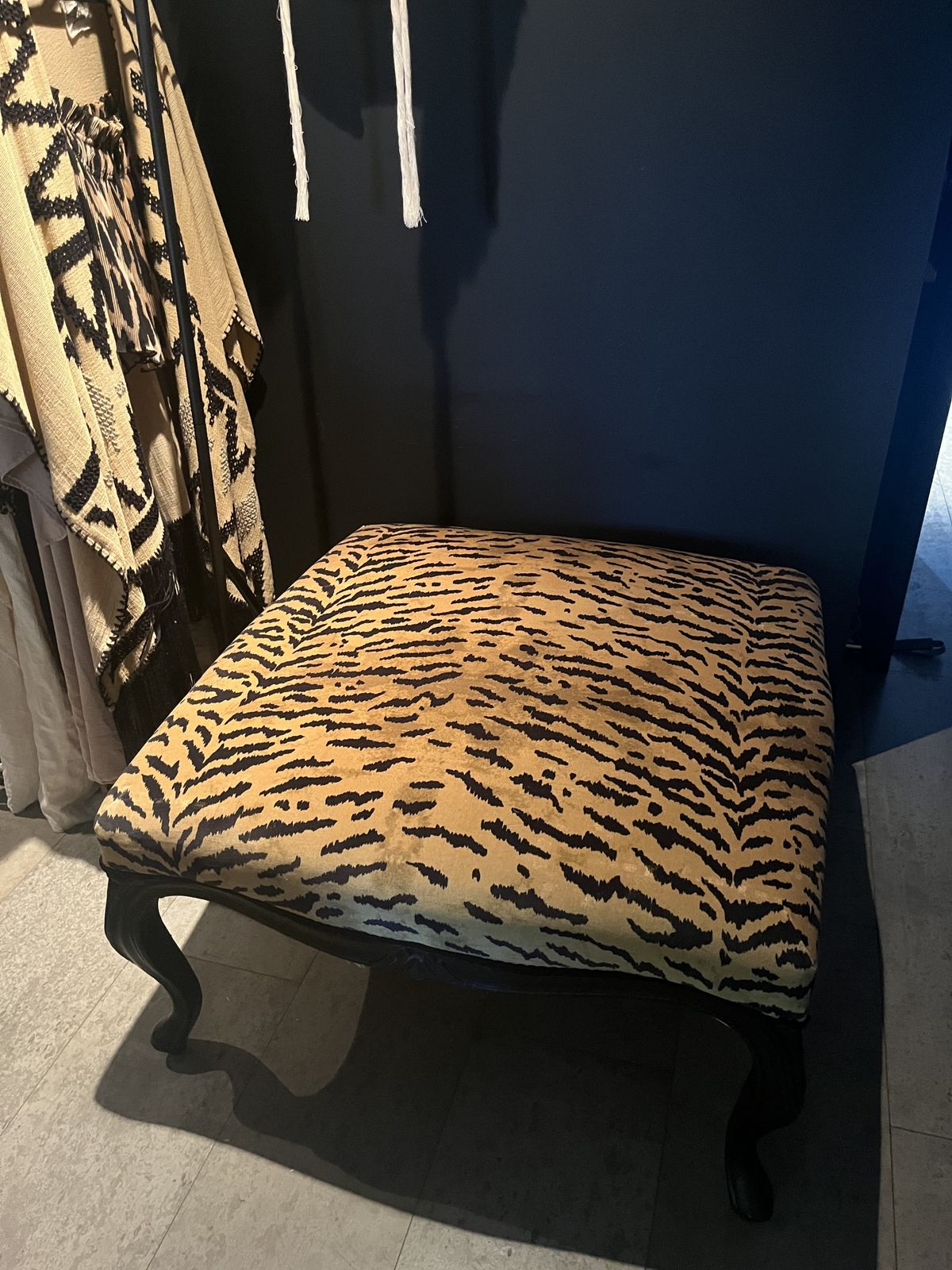 House Of Hackney Tigre Velvet Foot Stool photo vinterior