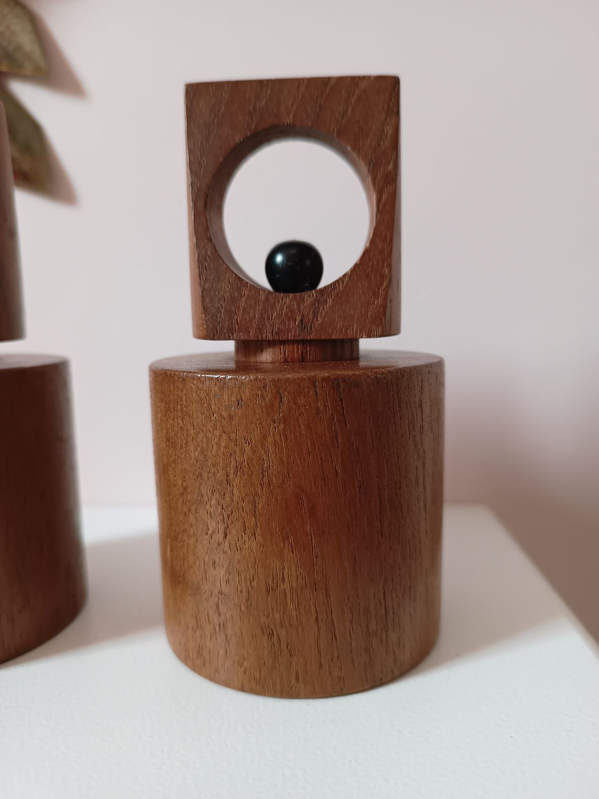 Pair Danish C1950 Jens Quistgaard Dansk Or Laurids Lonborg Teak Condiments Peppermill Saltmill Nissen photo vinterior
