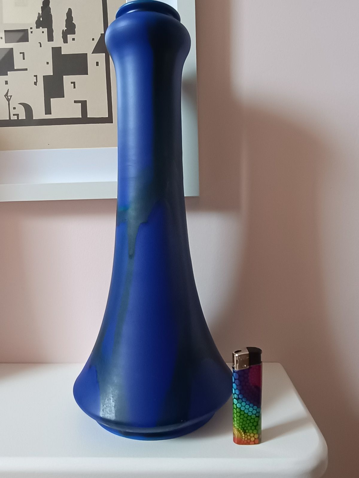 Large Bretby Art Nouveau/Deco Vases With Amazing Deep Blue Glaze Marbled Effect C1910 20 photo 375.0