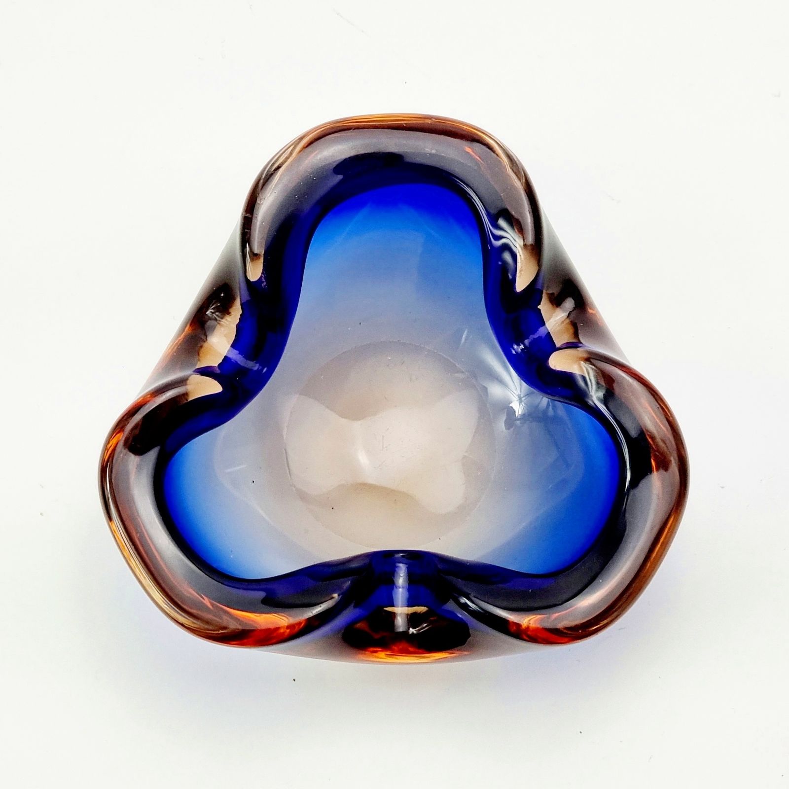 Mid Century Sommerso Murano Glass Bowl By Flavio Poli For Seguso, Italy, 1960s photo buy
