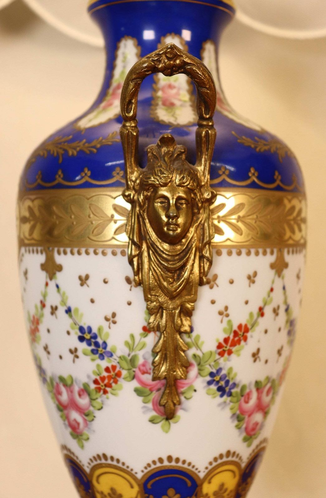 Napoleon III French Porcelain Table Lamp Attr. To J.T.P. Paris (St.168) photo 800.0